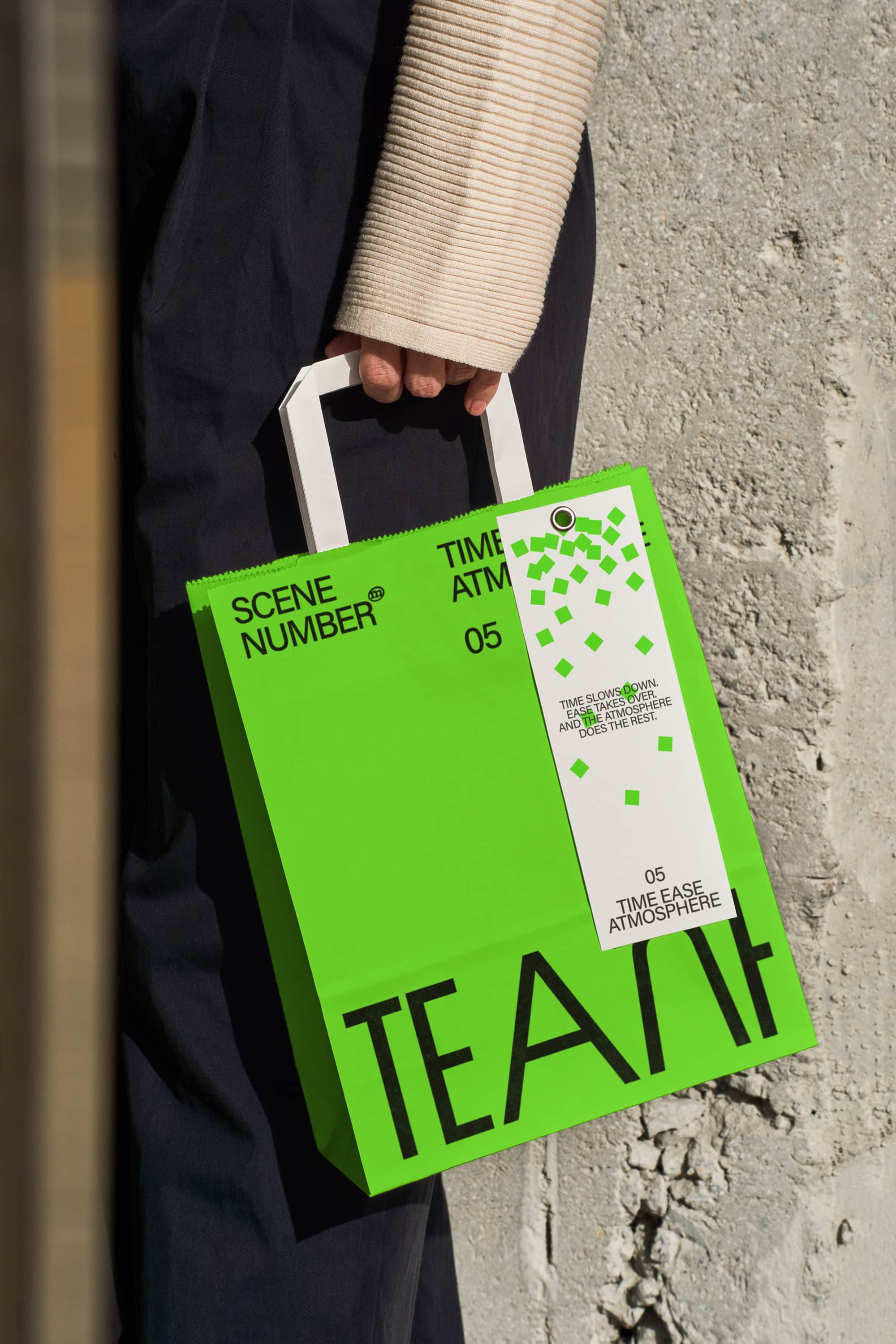 TEA Paper Bag Mockup 02 Scene Number