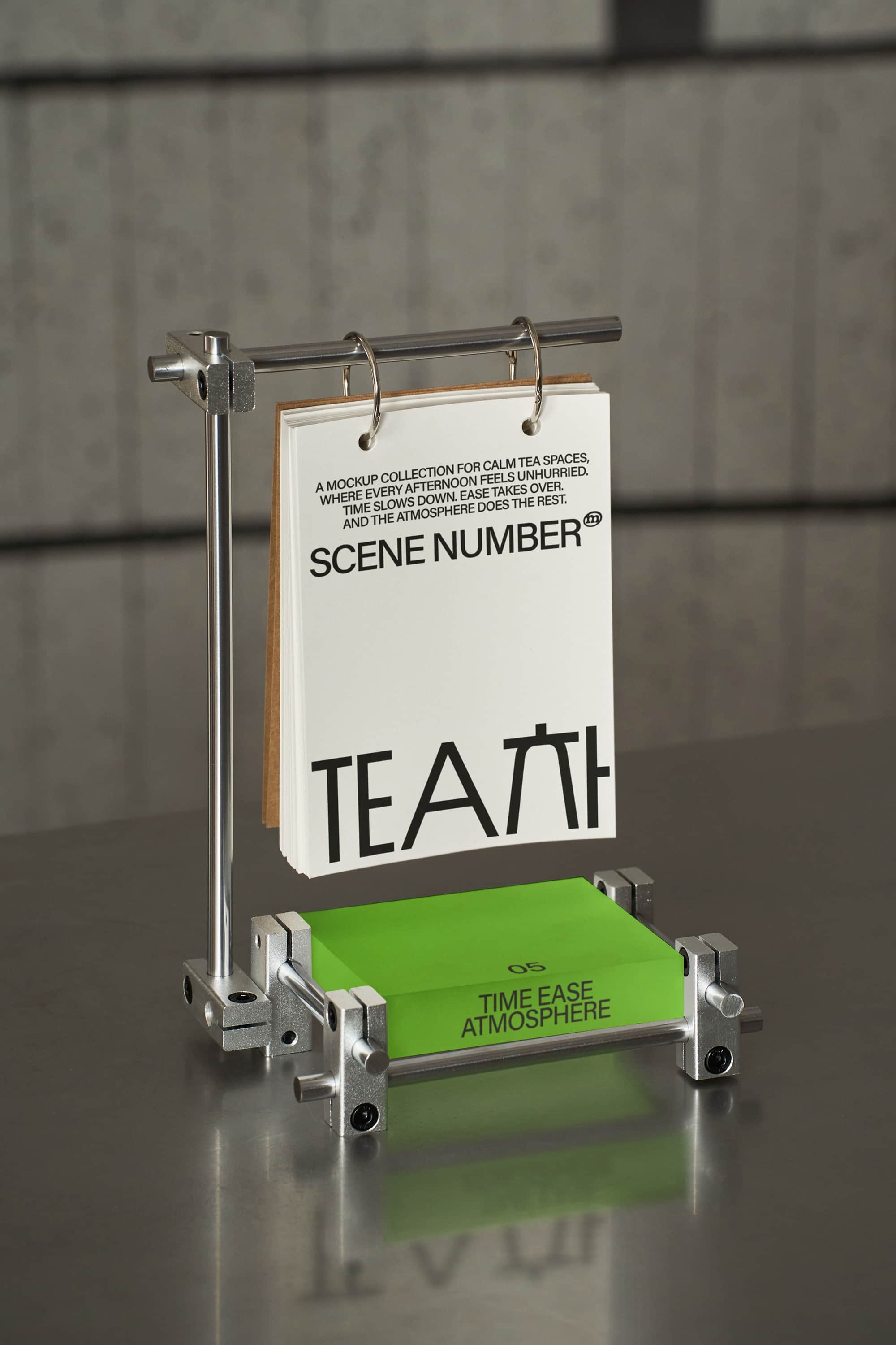 TEA Table Sign Mockup Scene Number