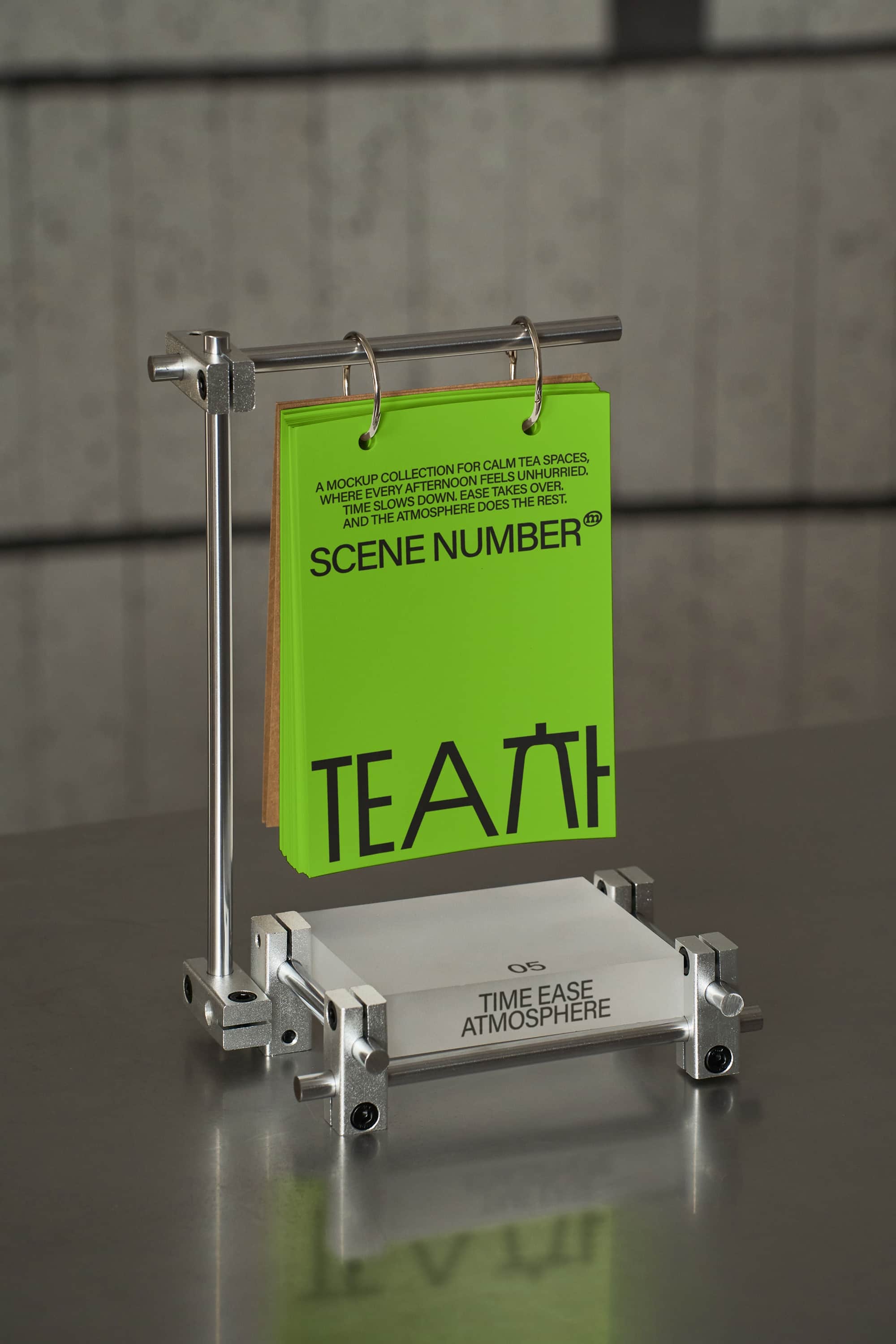 TEA Table Sign Mockup Scene Number