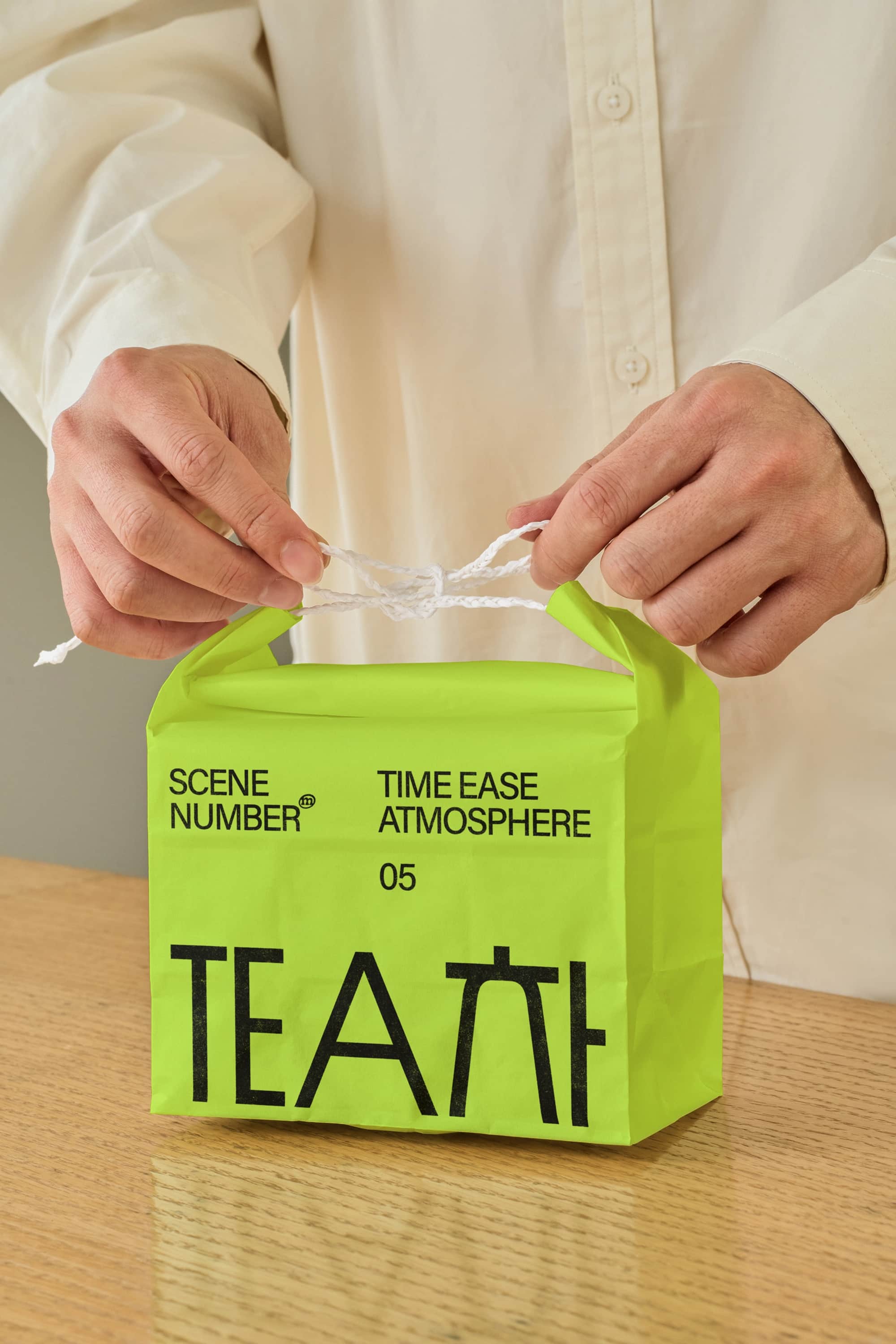TEA Takeaway Bag Mockup Scene Number