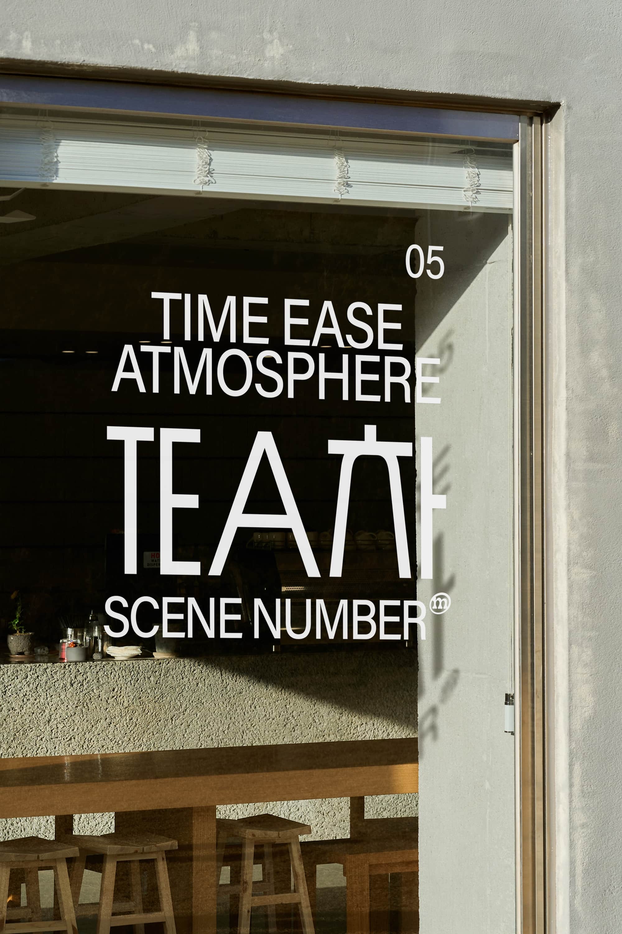 TEA Window Sign Mockup Scene Number