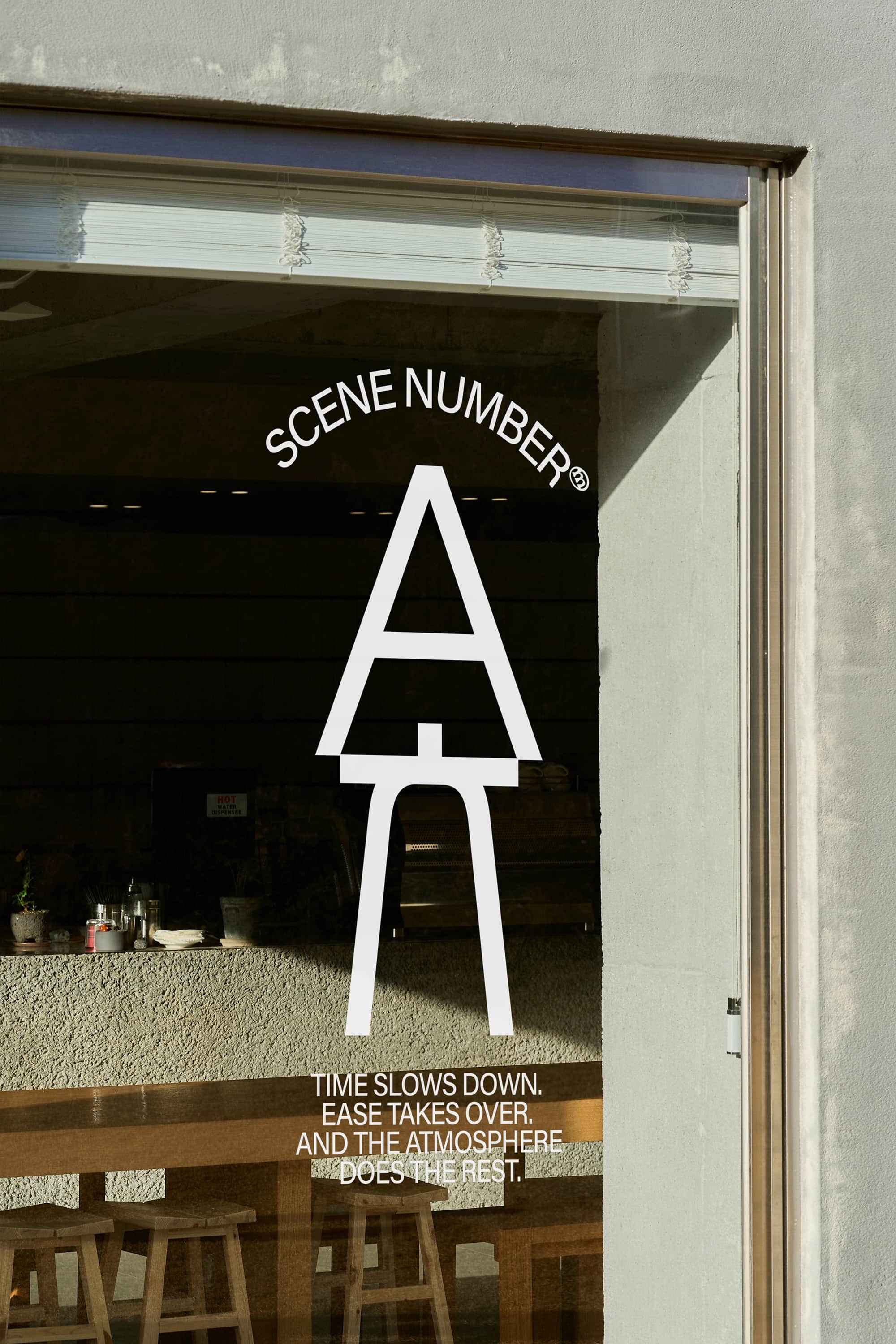 TEA Window Sign Mockup Scene Number