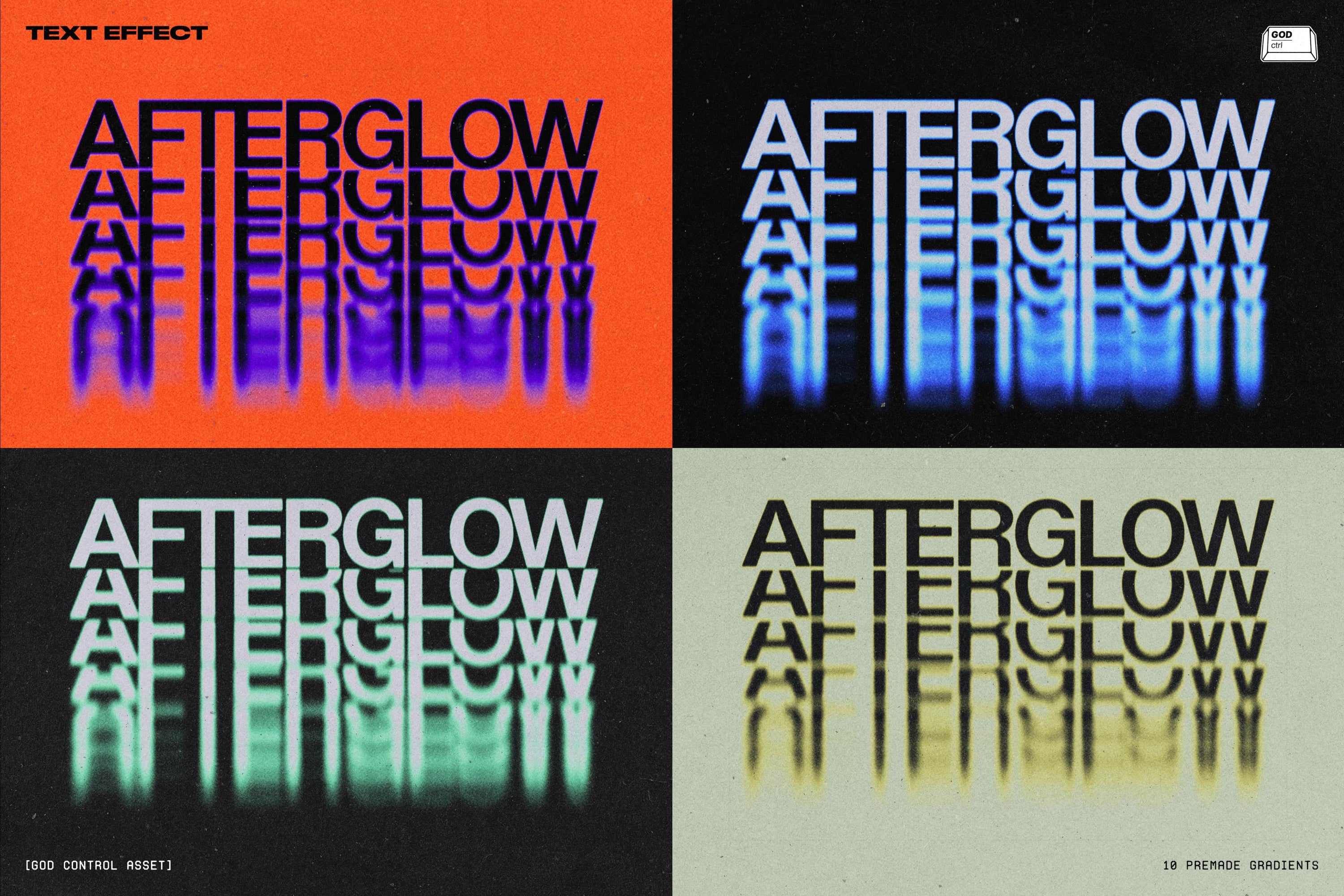 Diffusion Text Effect God Control