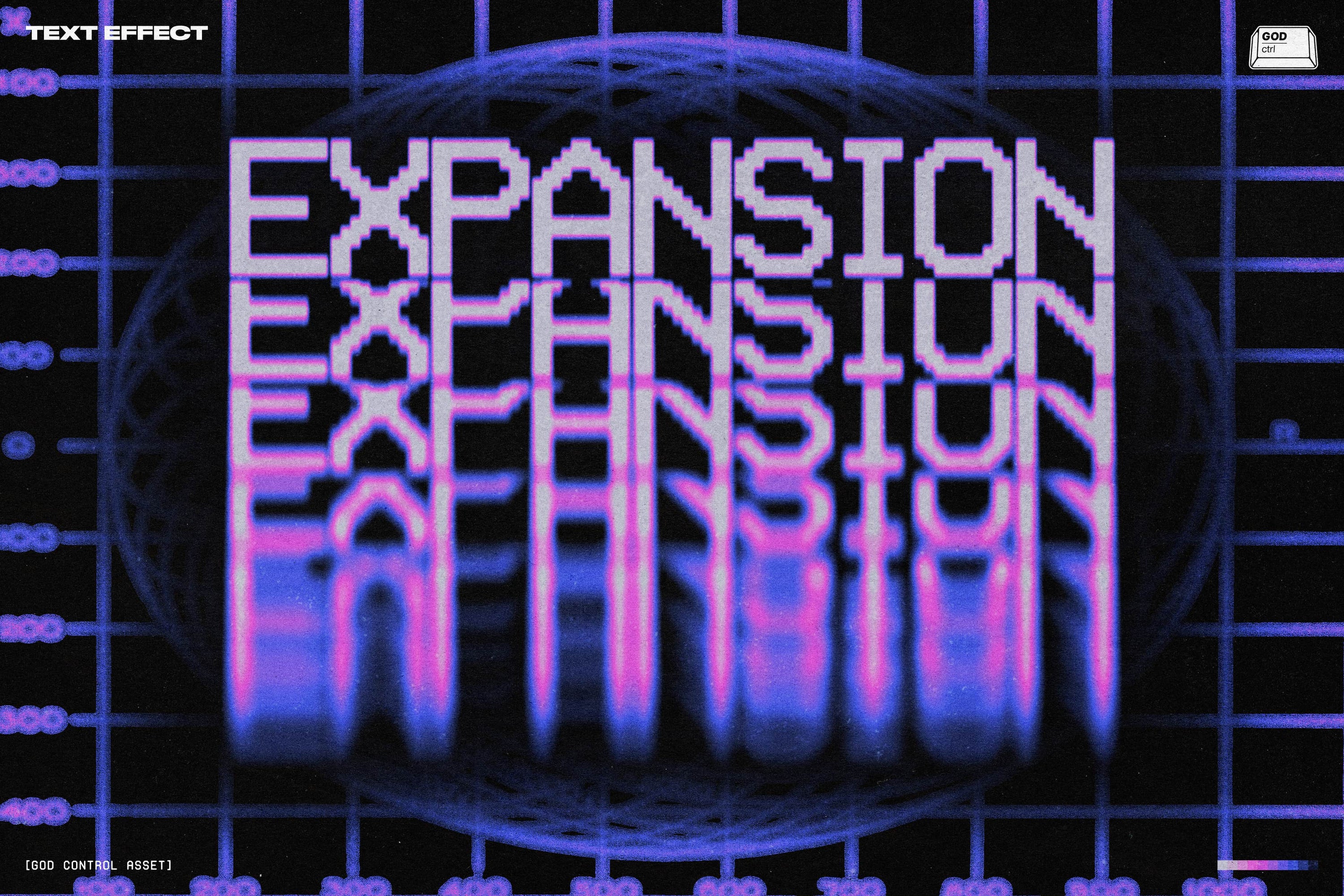 Diffusion Text Effect God Control