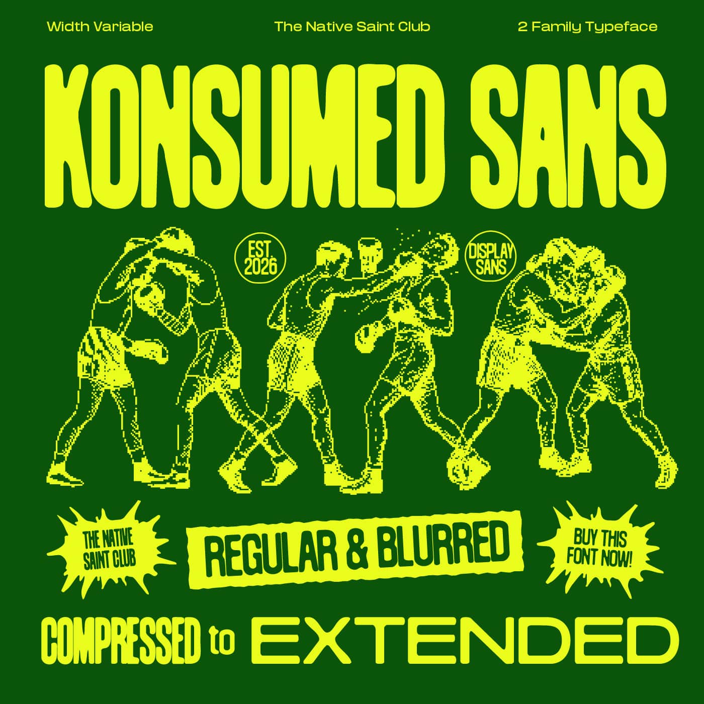 Konsumed Typeface The Native Saint Club