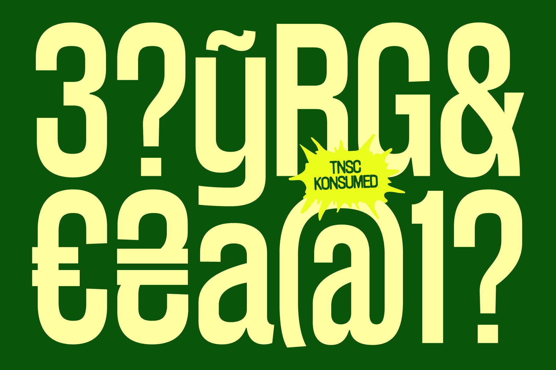 Konsumed Typeface The Native Saint Club