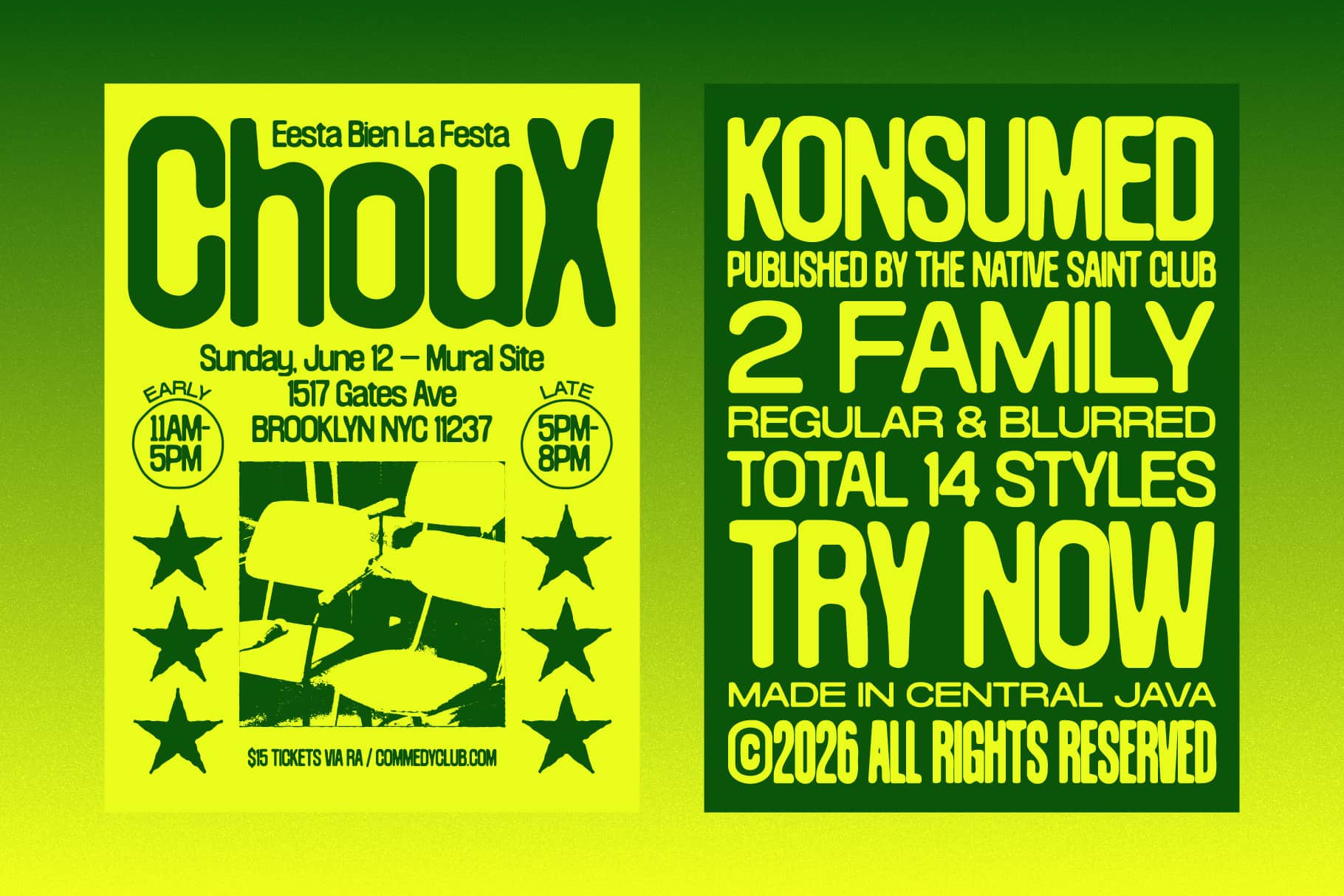 Konsumed Typeface The Native Saint Club