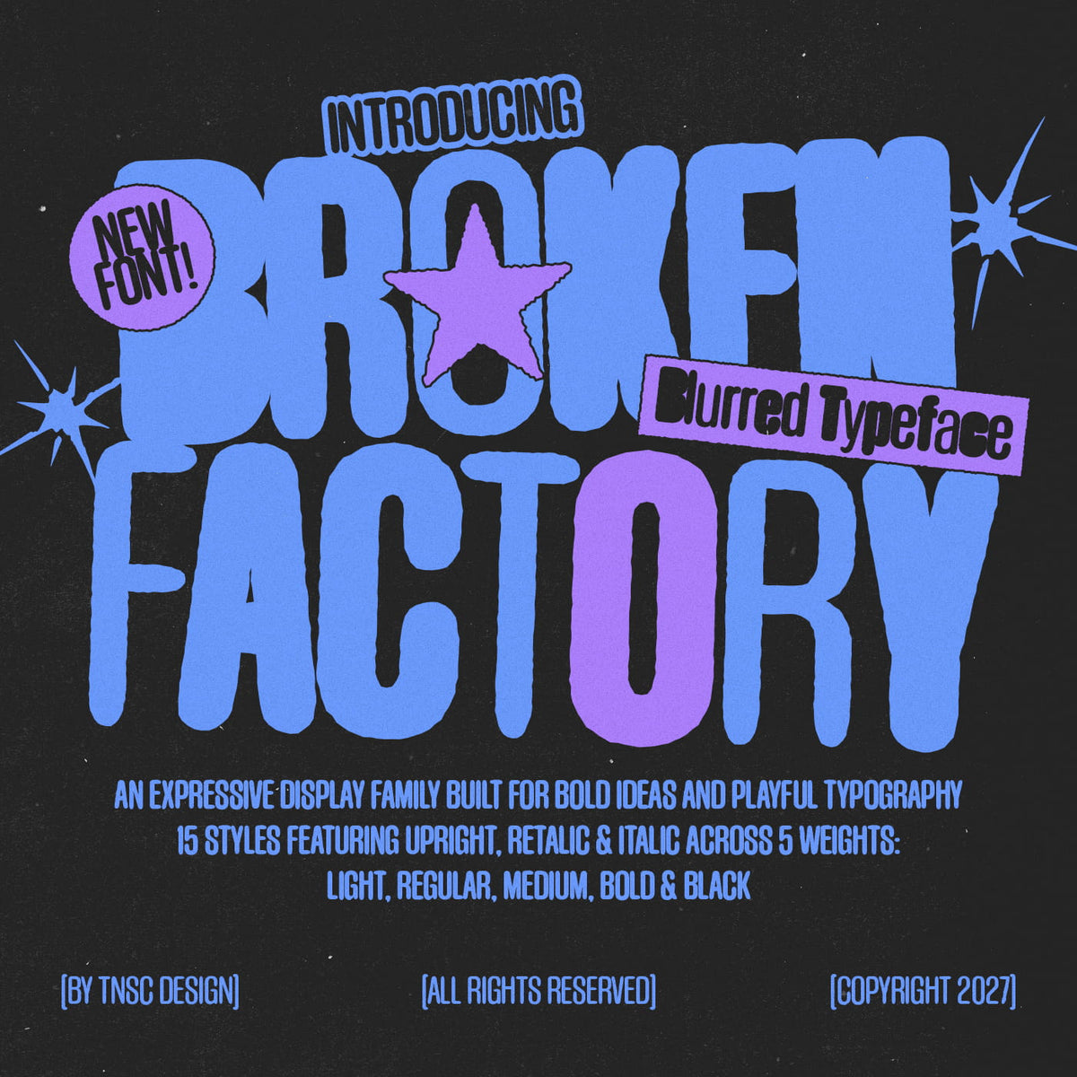 TNSC Broken Factory Typeface The Native Saint Club