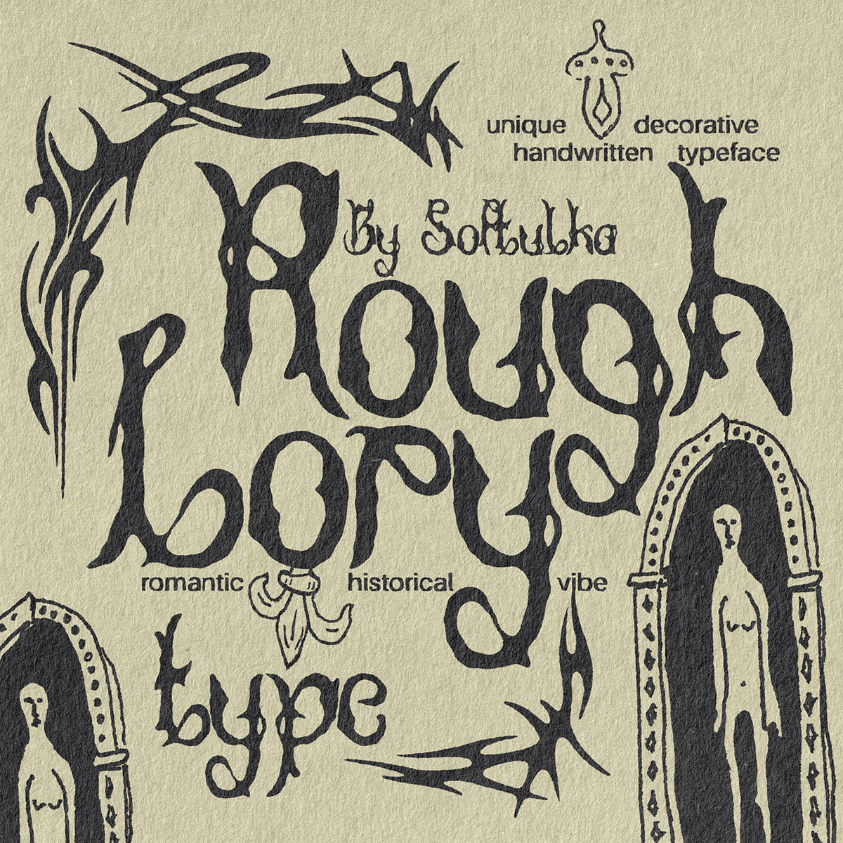 Rough Lory Typeface Softulka