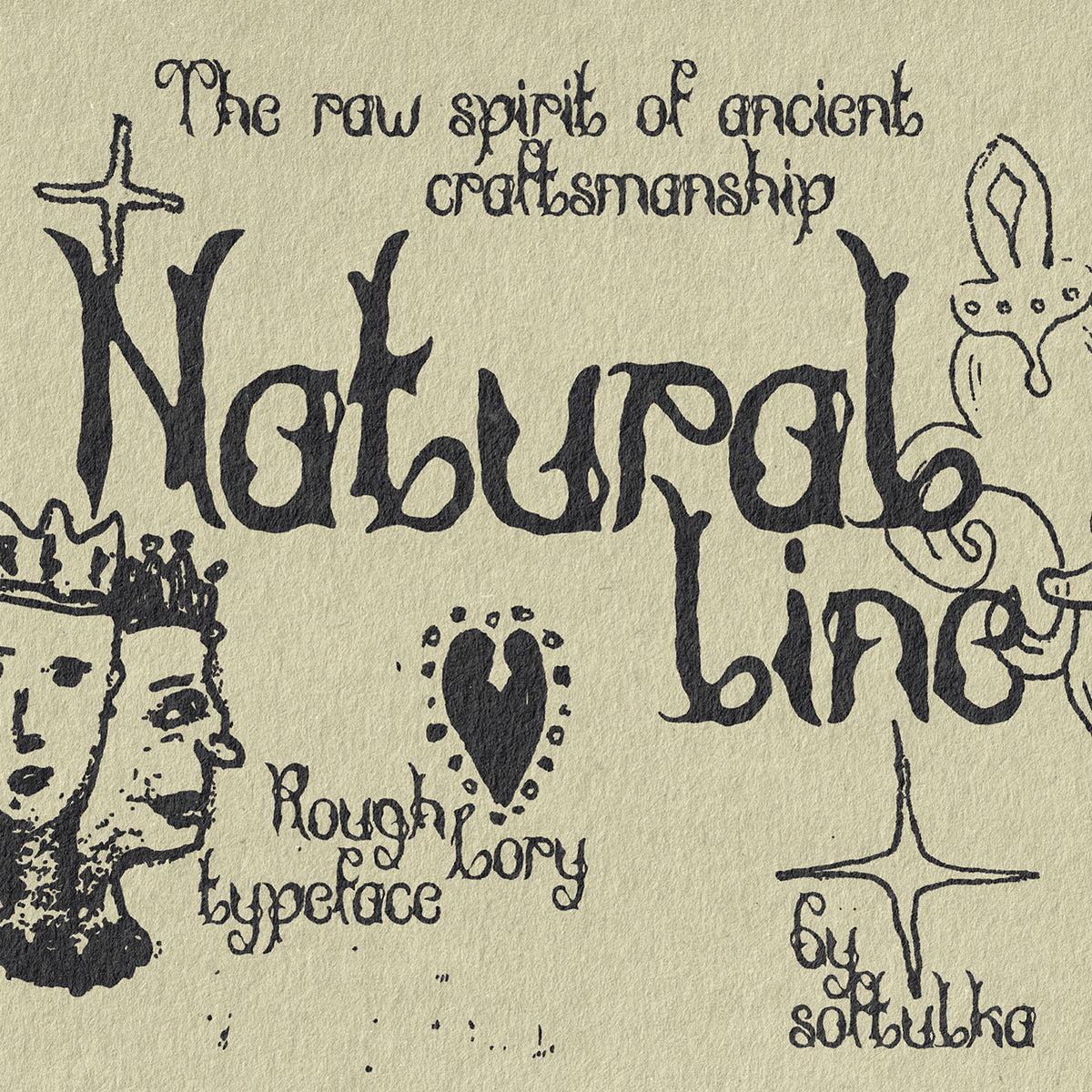 Rough Lory Typeface Softulka