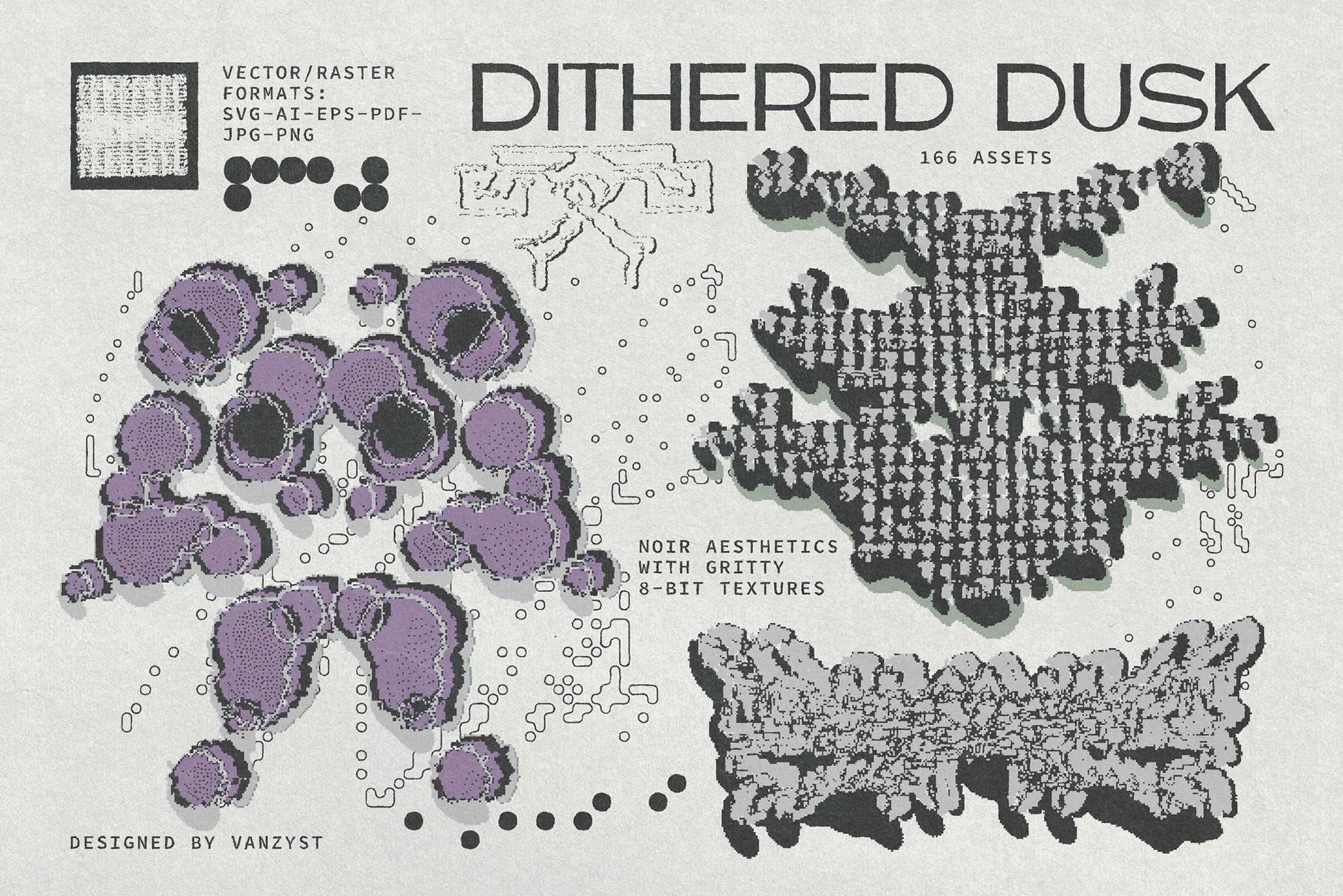 Dithered Dusk Graphic Collection Vanzyst