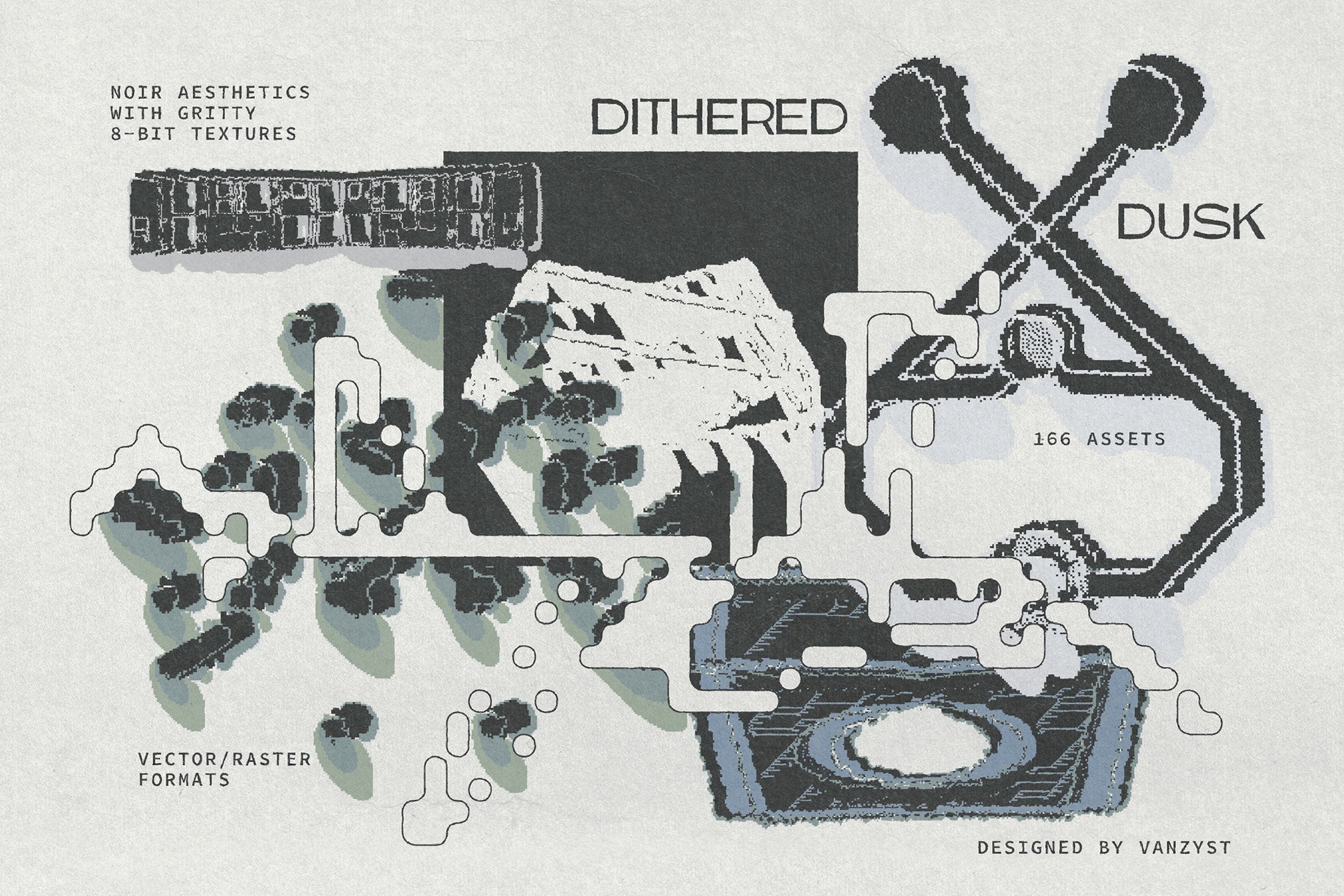 Dithered Dusk Graphic Collection Vanzyst