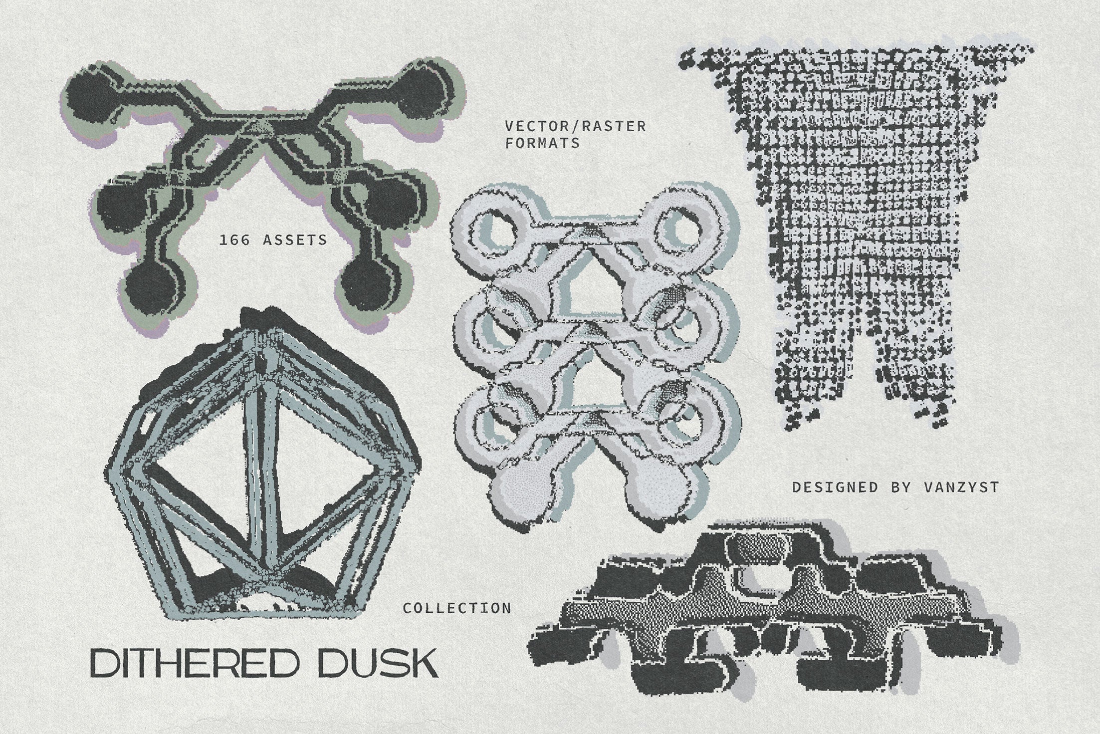 Dithered Dusk Graphic Collection Vanzyst