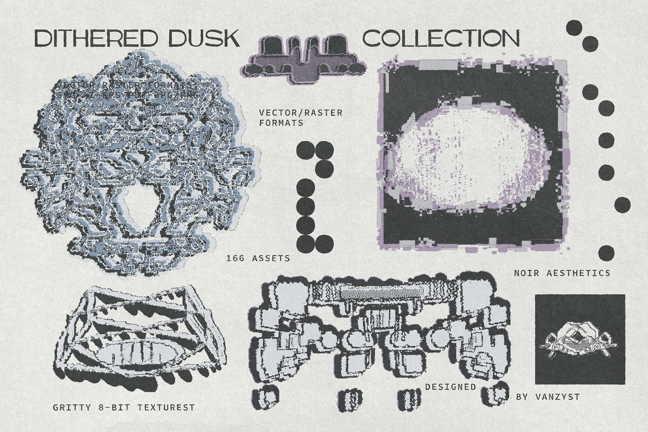 Dithered Dusk Graphic Collection Vanzyst