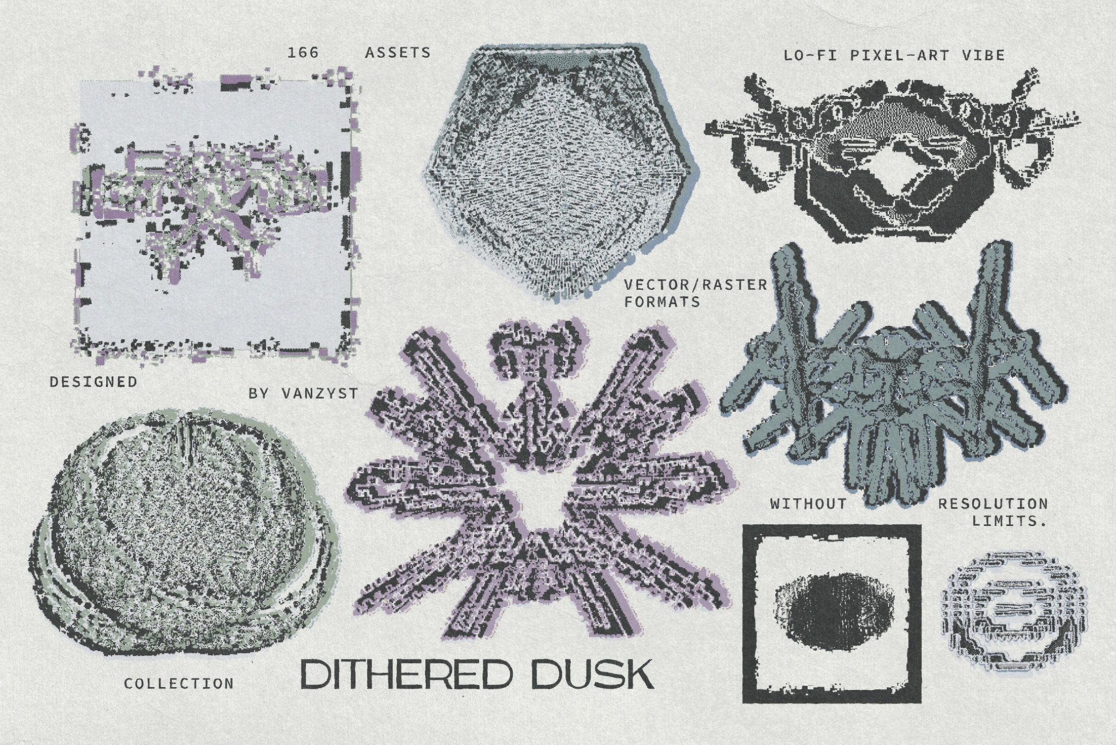 Dithered Dusk Graphic Collection Vanzyst