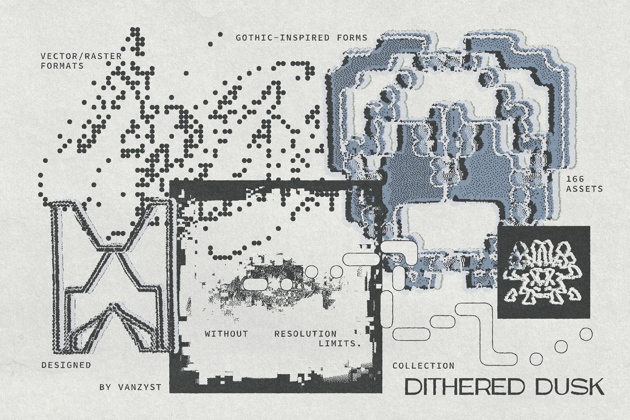 Dithered Dusk Graphic Collection Vanzyst