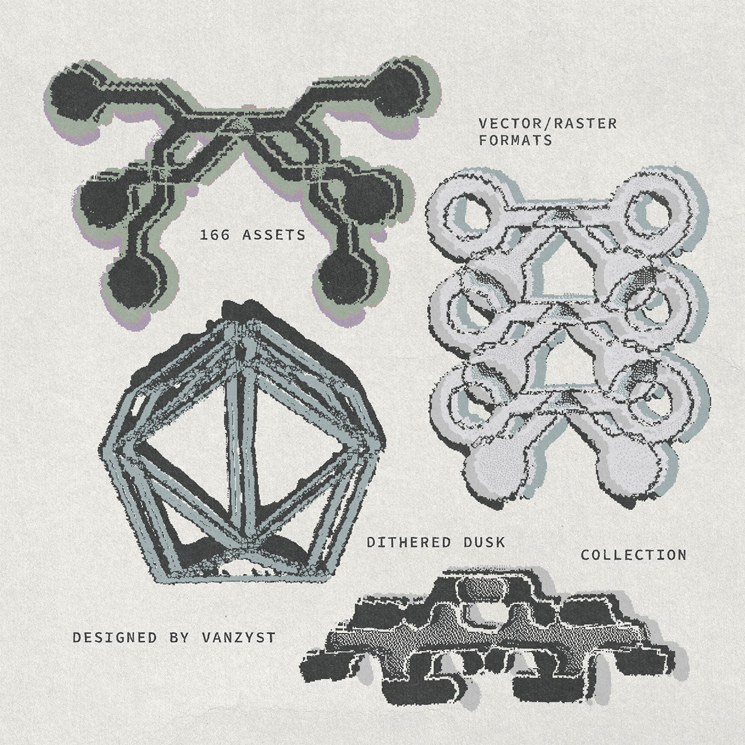 Dithered Dusk Graphic Collection Vanzyst