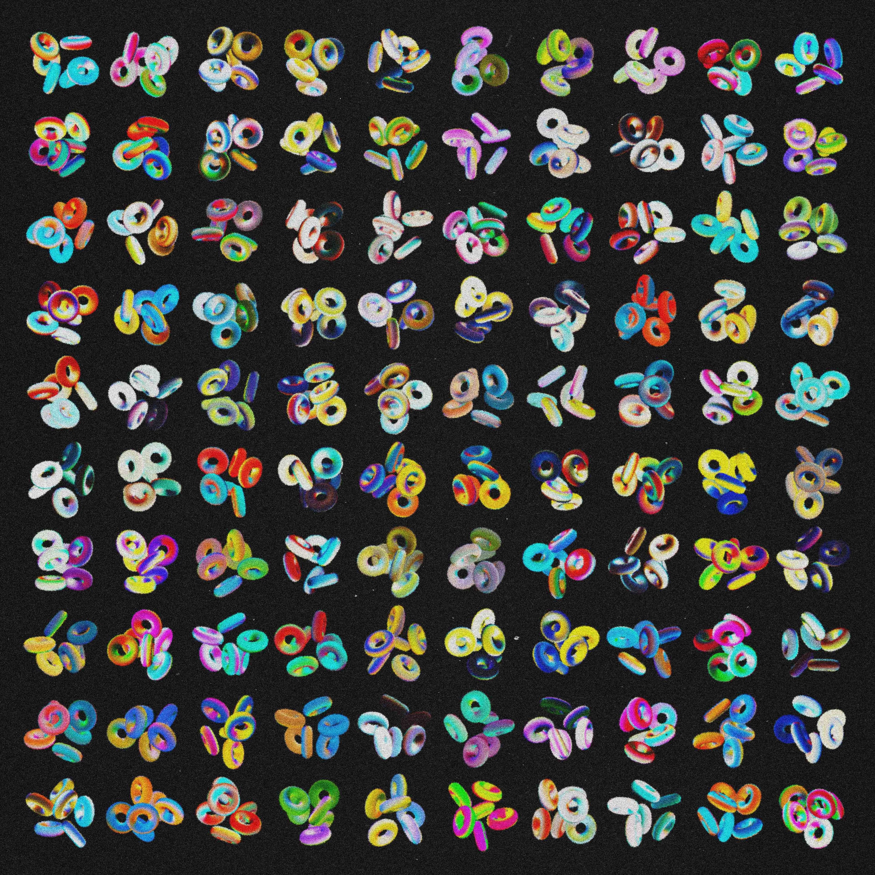 Donuts Pack (Vol.3) Chrome Rope 3D Graphics Jason Santos