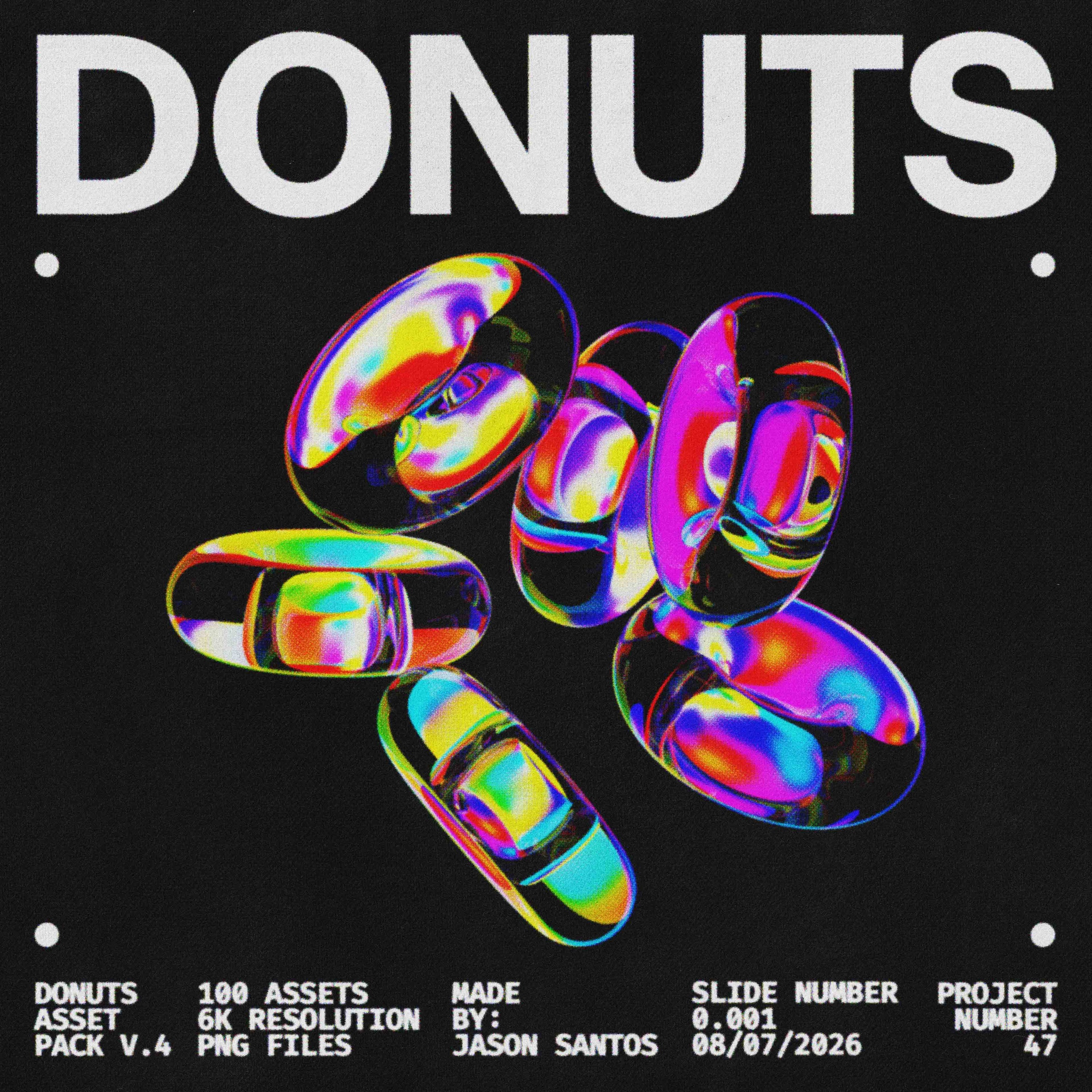 Donuts Pack (Vol.4) Glass Rope 3D Graphics Jason Santos