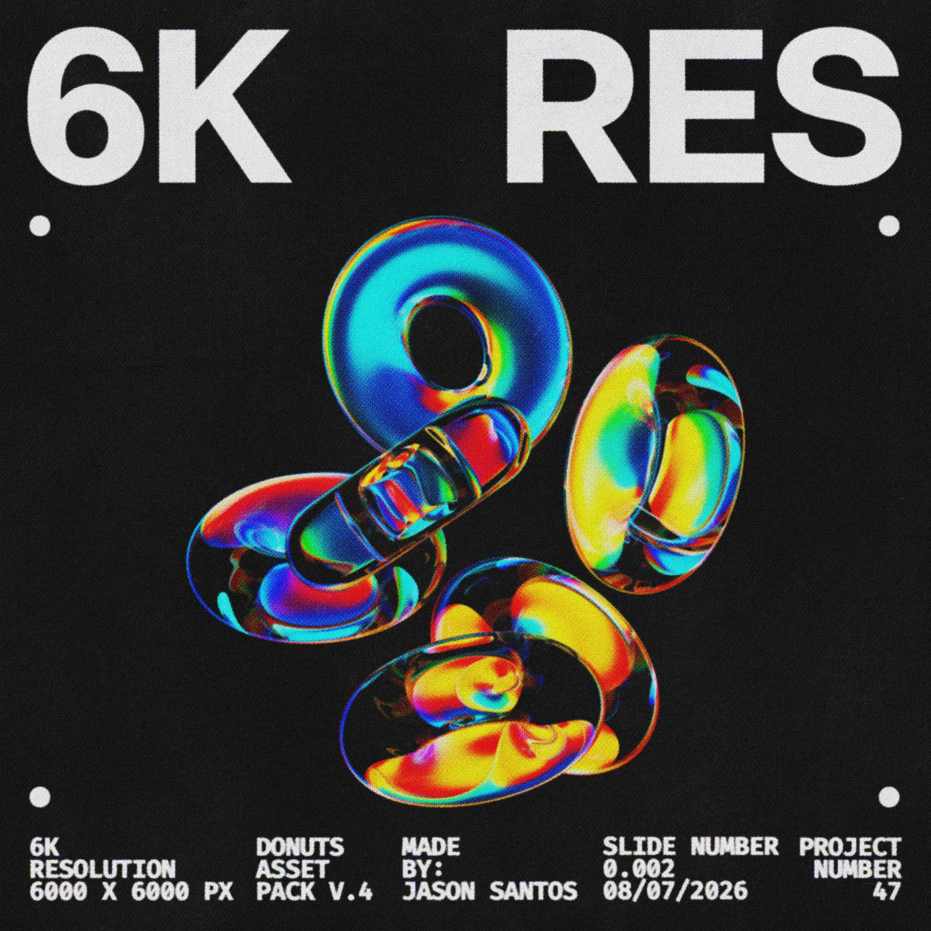 Donuts Pack (Vol.4) Glass Rope 3D Graphics Jason Santos