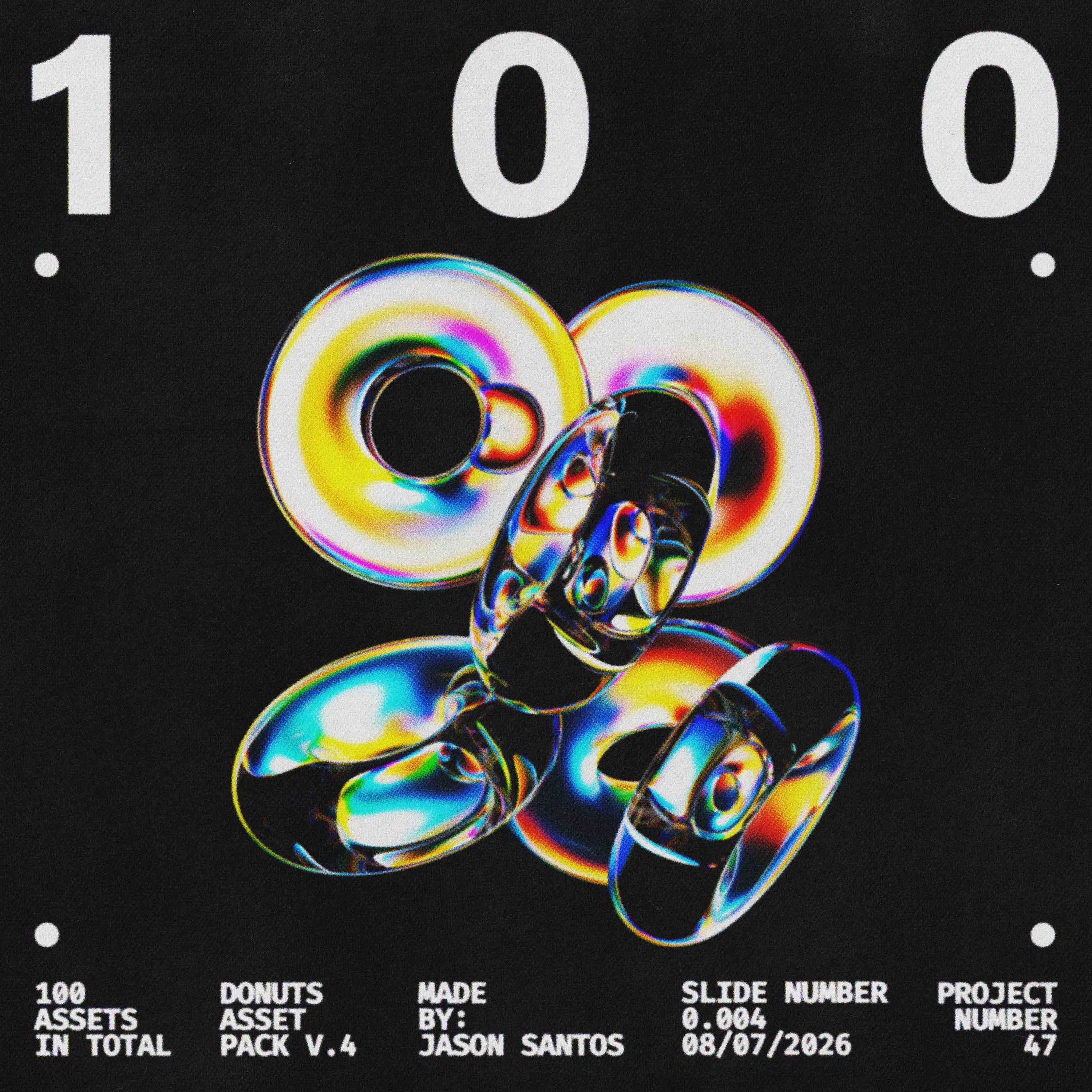 Donuts Pack (Vol.4) Glass Rope 3D Graphics Jason Santos
