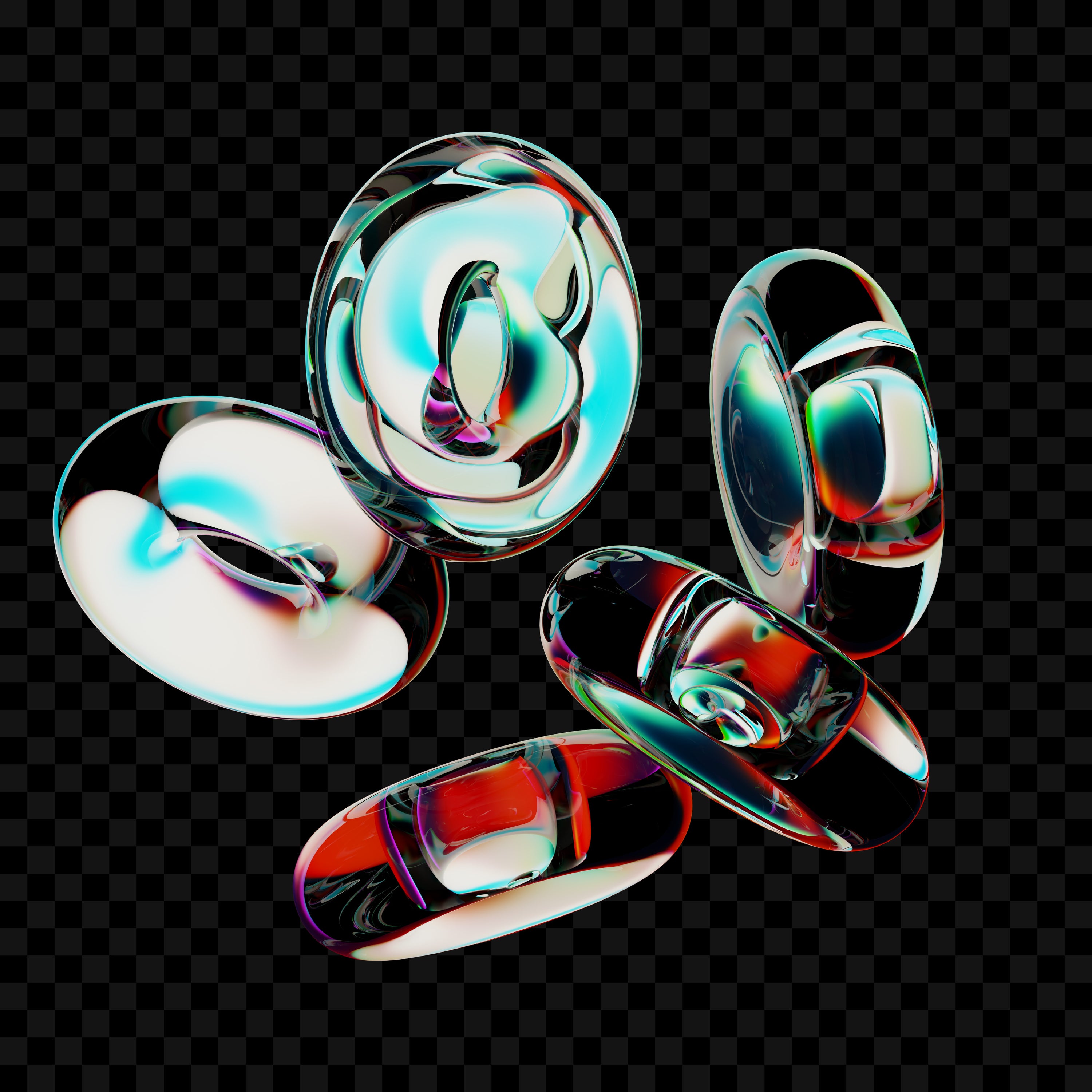 Donuts Pack (Vol.4) Glass Rope 3D Graphics Jason Santos