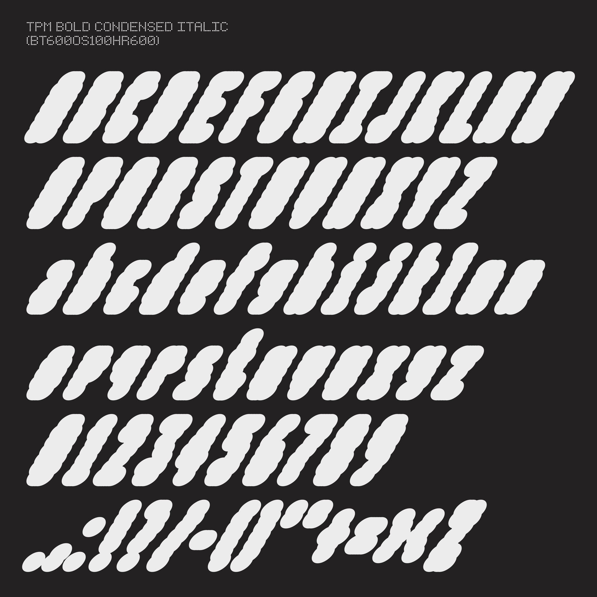 TPM Typeface Sara Barcons