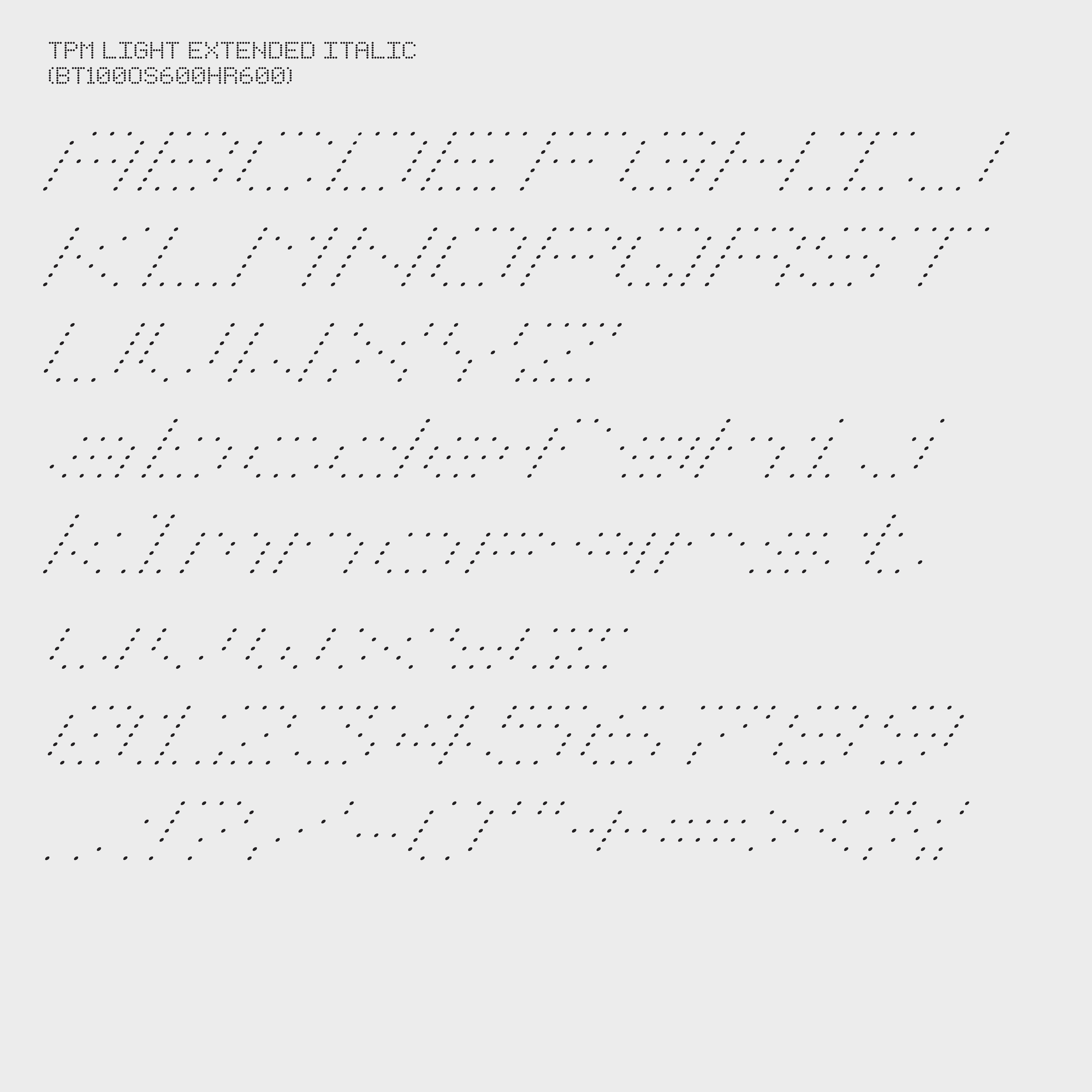 TPM Typeface Sara Barcons