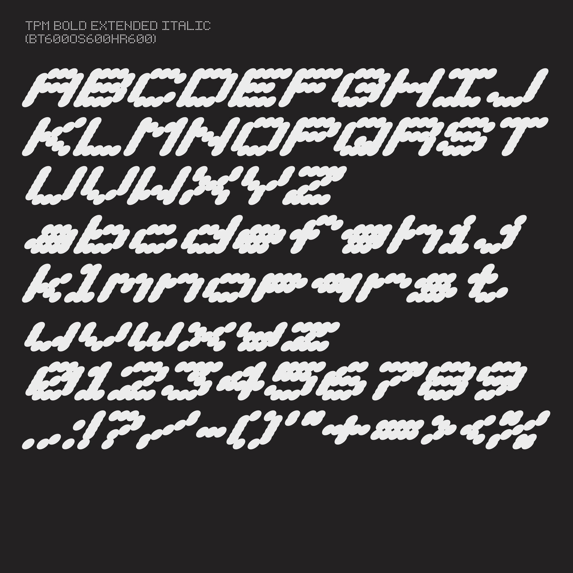 TPM Typeface Sara Barcons