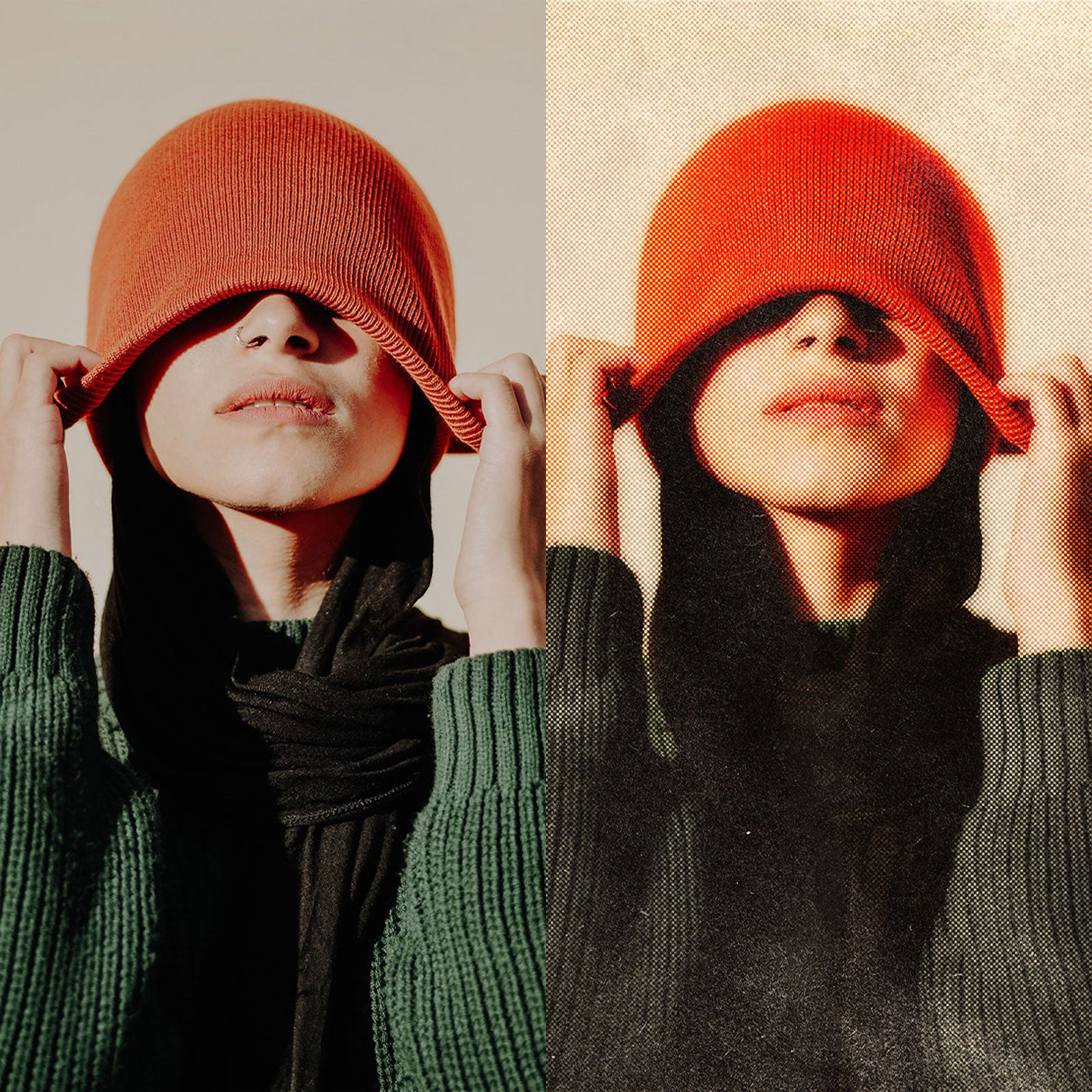 Dreamy Glow Halftone Print Effect Pixelbuddha