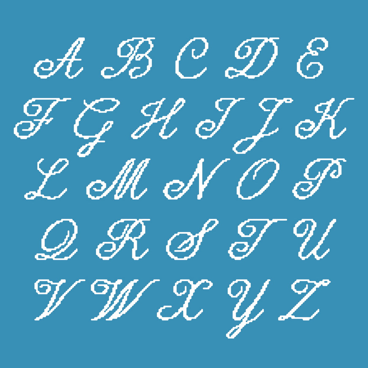 Lucid Wake Pixel Calligraphic Script Victoria Strukovskaya