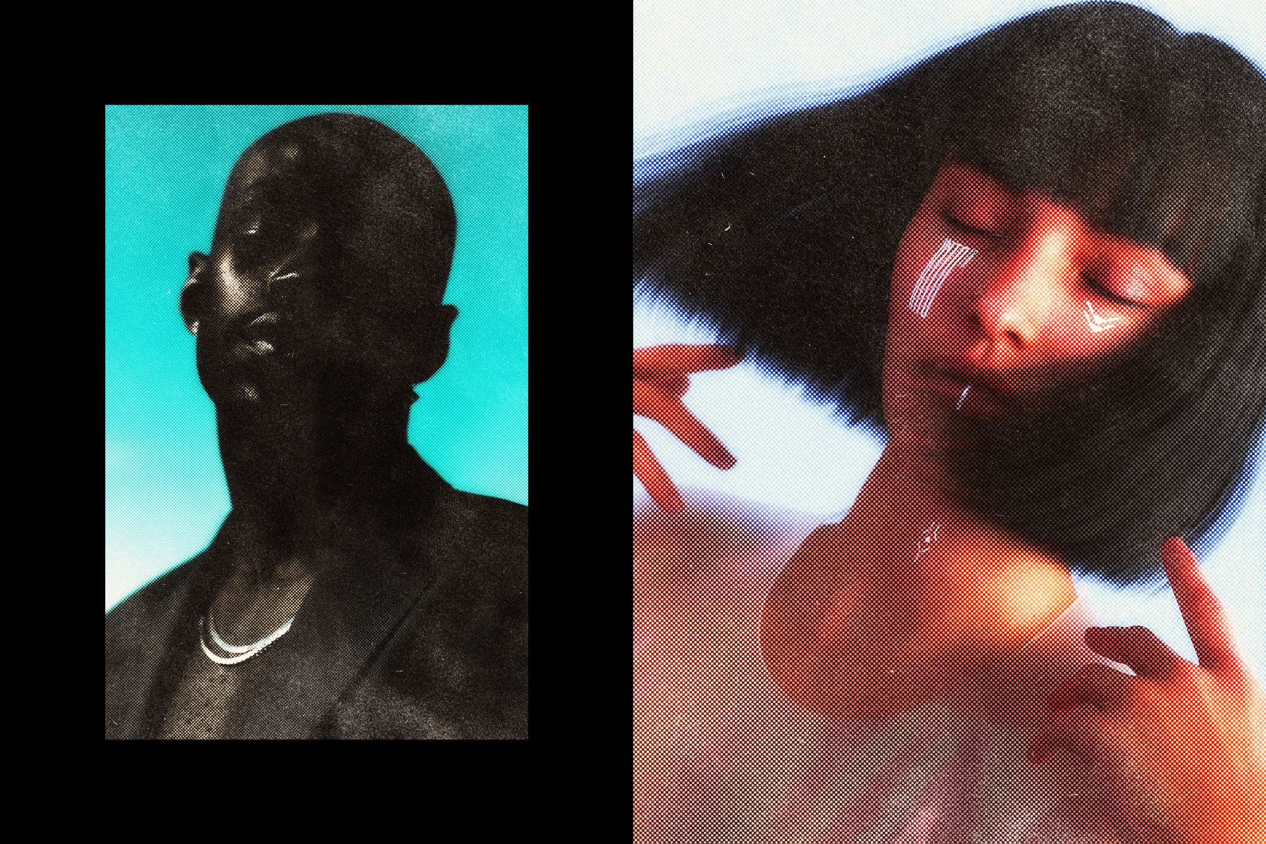 Dreamy Glow Halftone Print Effect