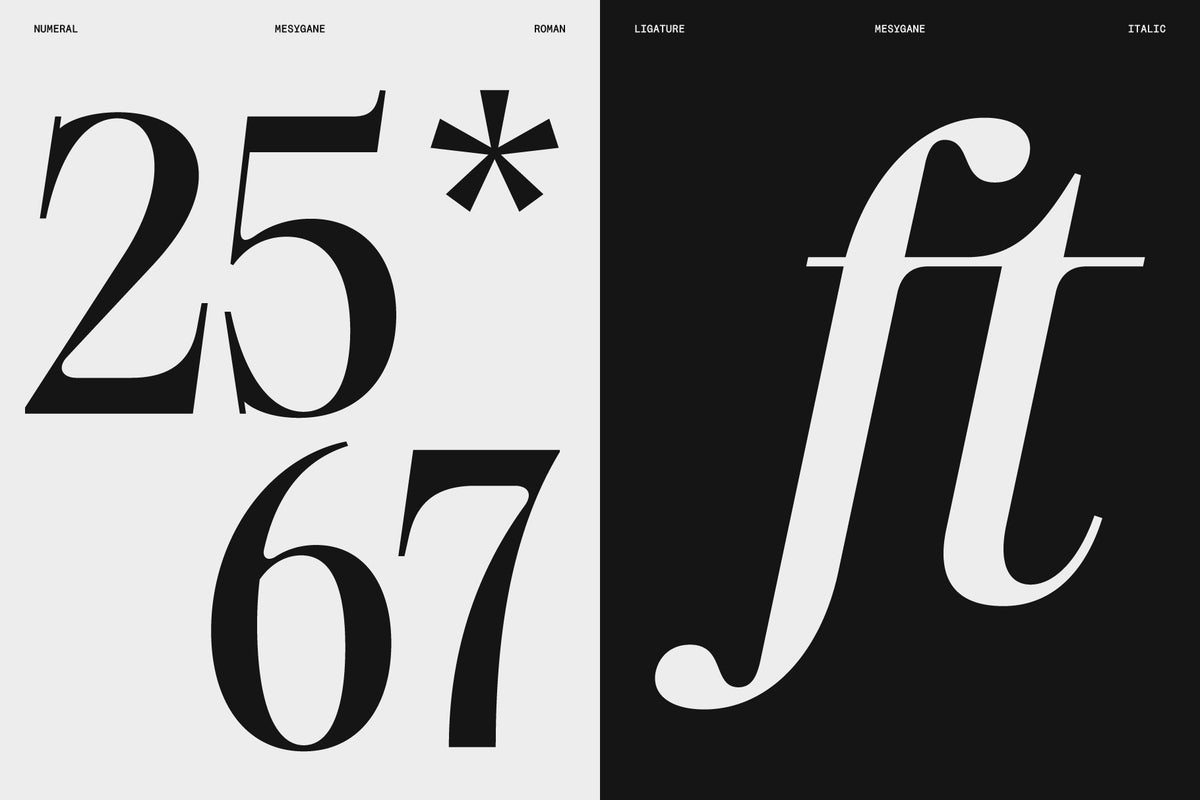 TNSC Mesygáne Typeface The Native Saint Club