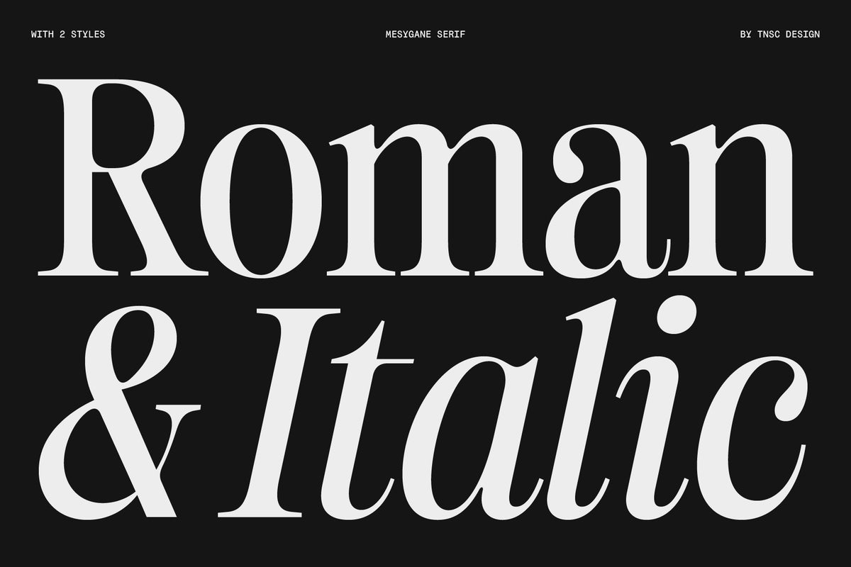 TNSC Mesygáne Typeface The Native Saint Club
