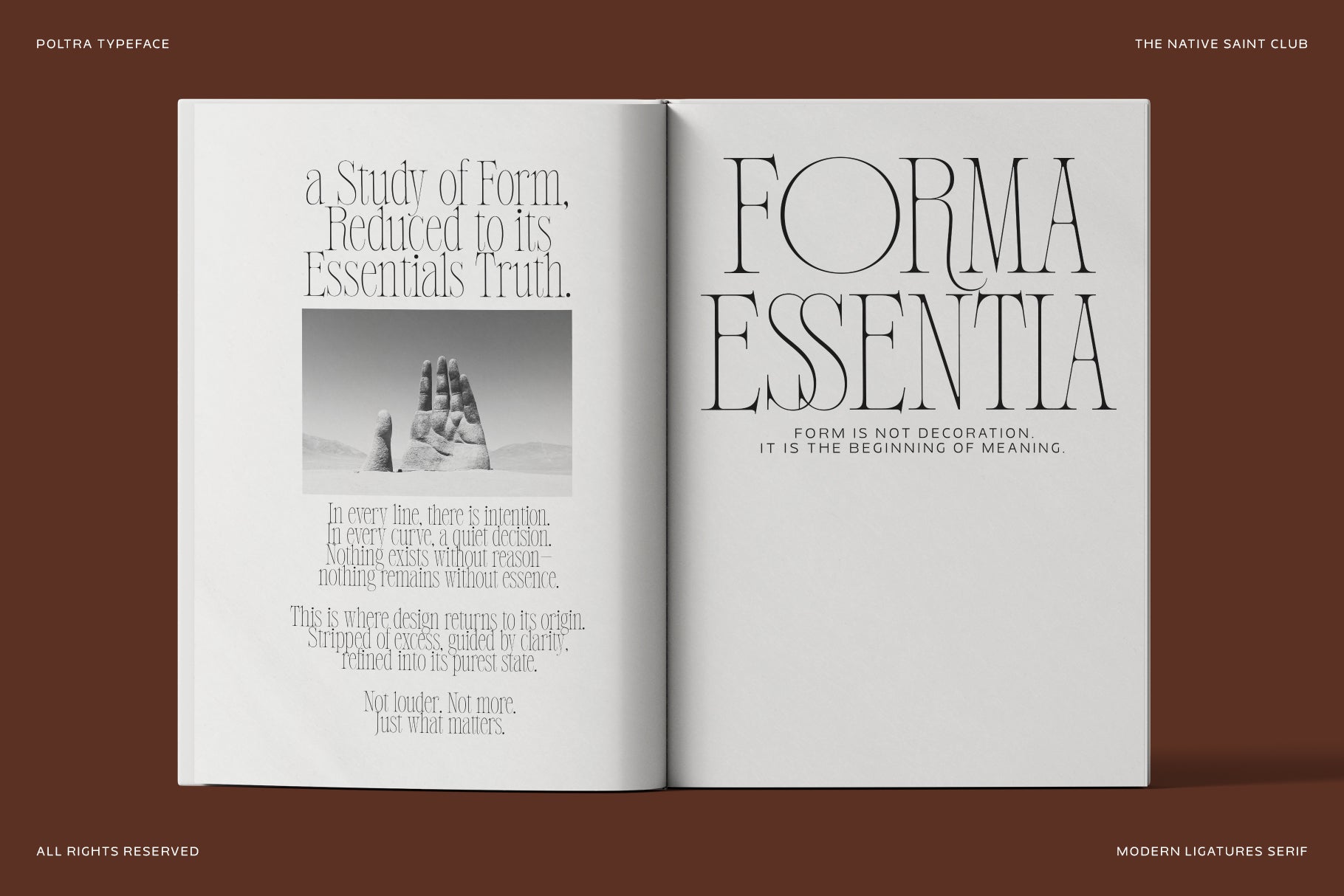 Poltra Typeface The Native Saint Club