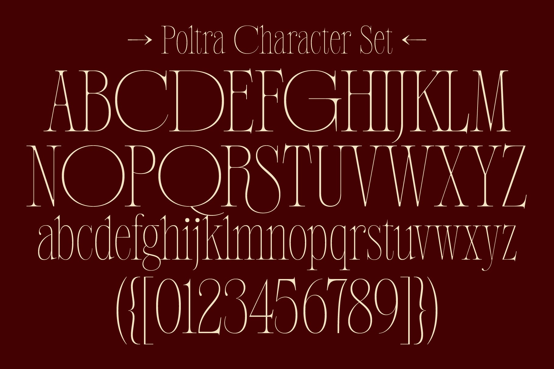 Poltra Typeface The Native Saint Club