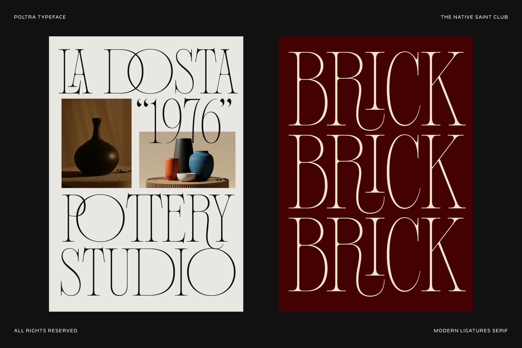 Poltra Typeface The Native Saint Club
