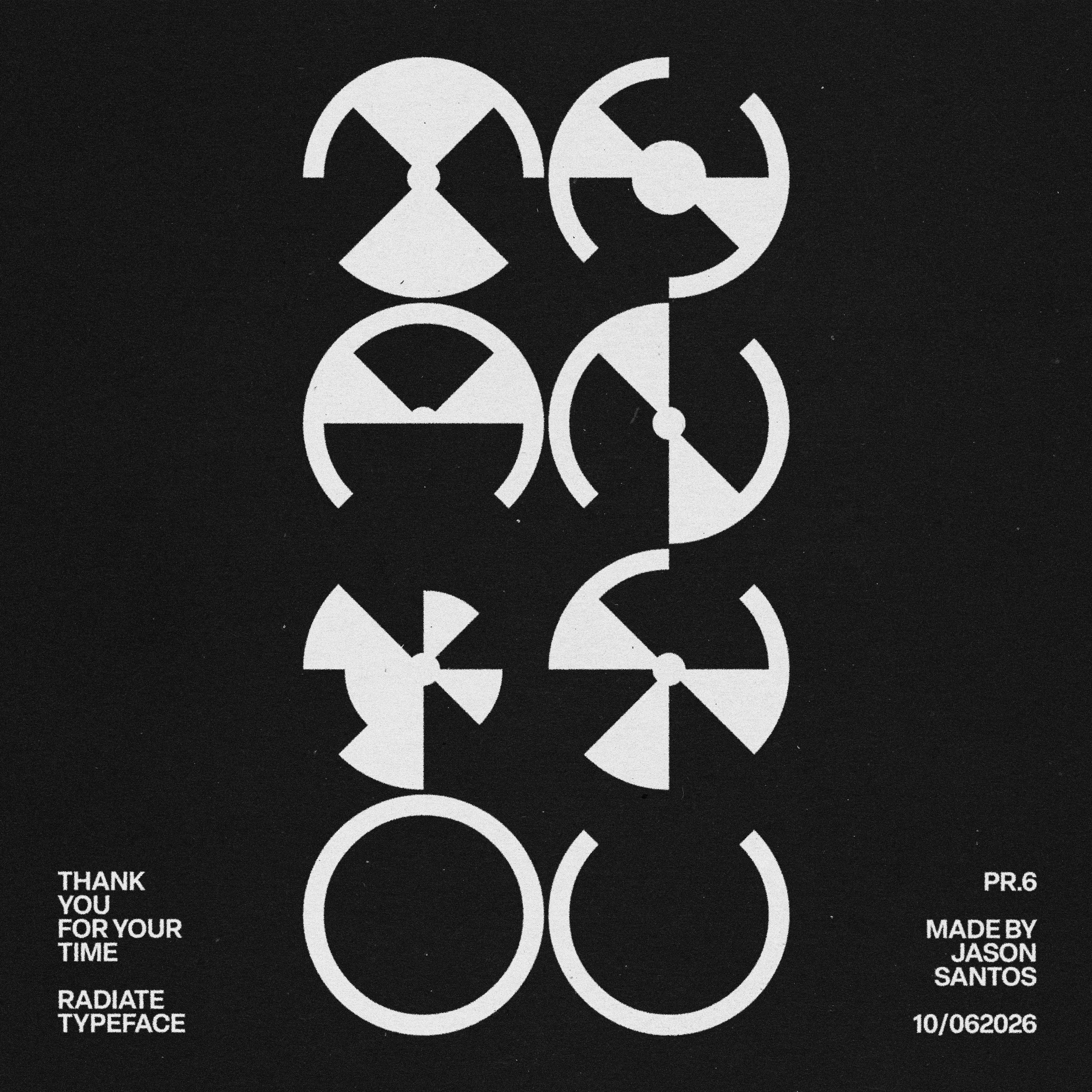 Radiate Typeface Jason Santos