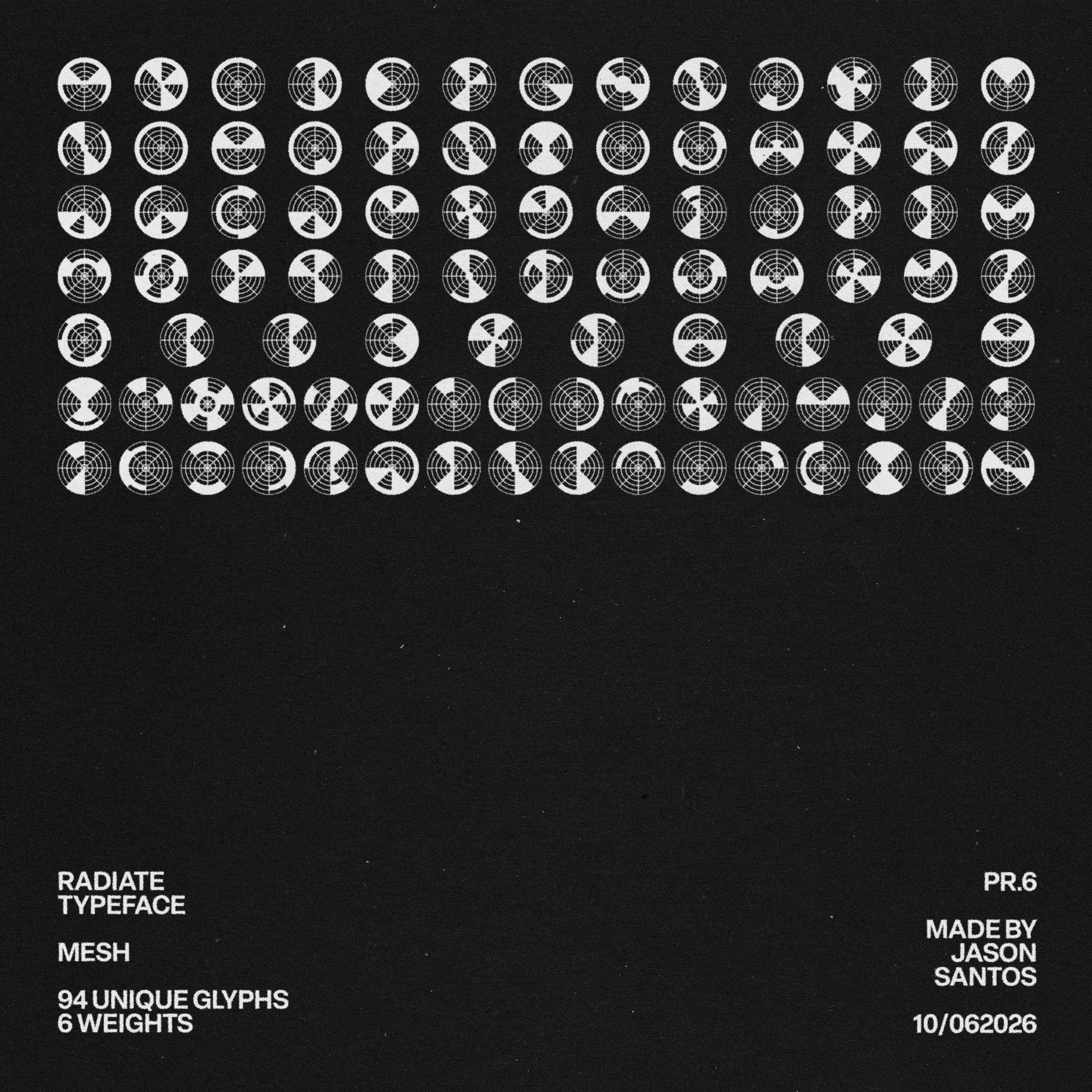 Radiate Typeface Jason Santos