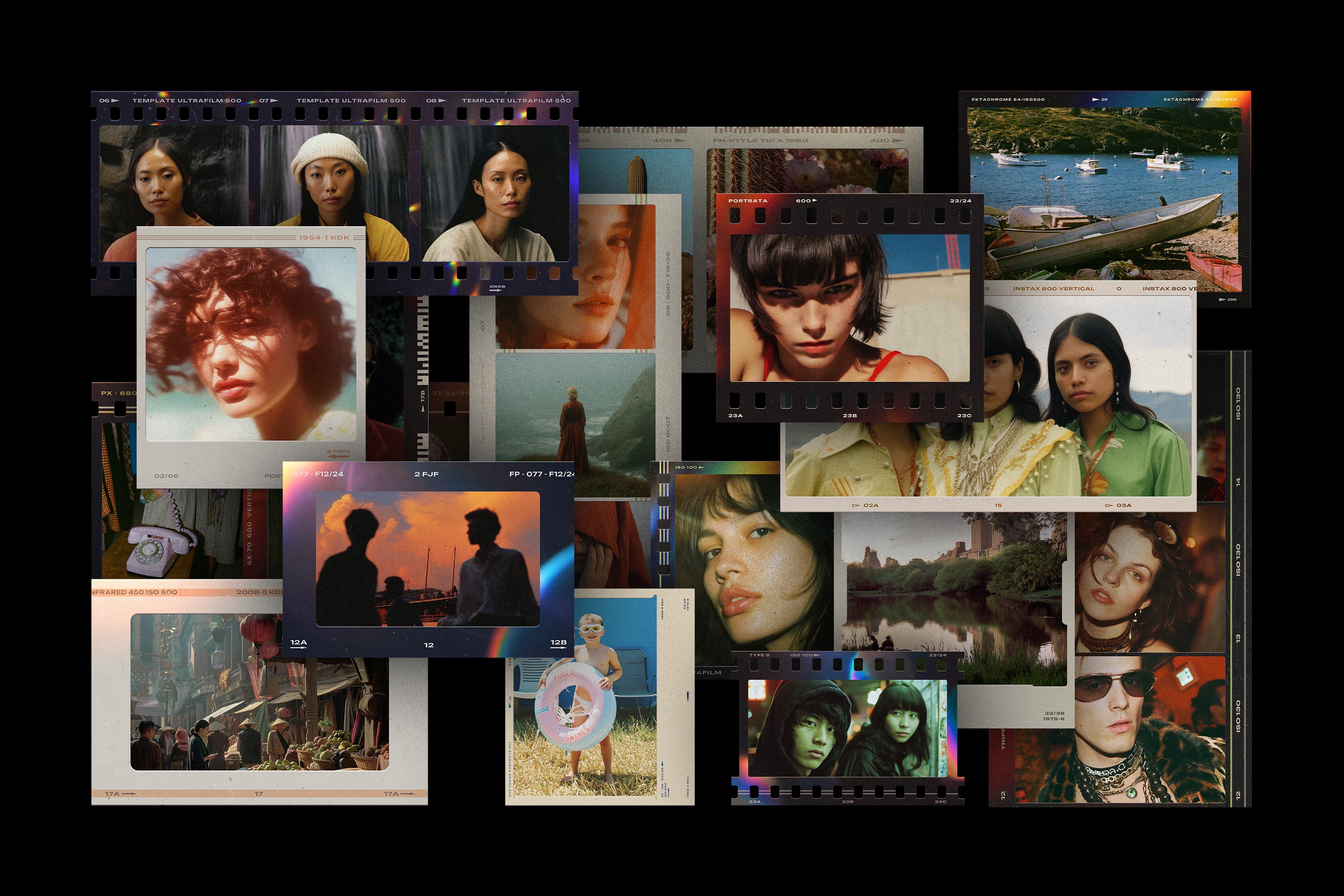 20 Film Frames Overlays Pixelbuddha