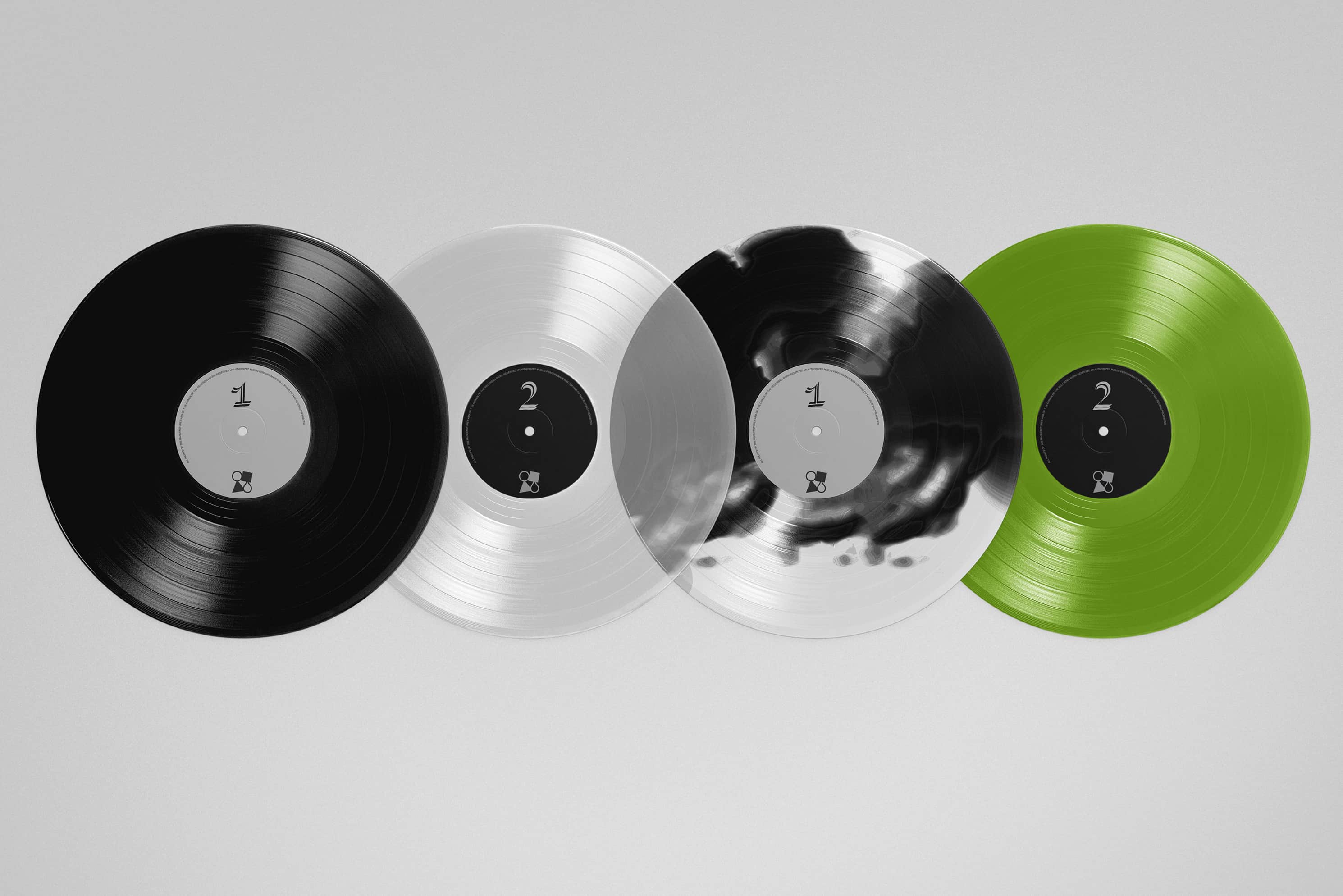 Flat Gatefold Vinyl Mockup Pack Glue Lab