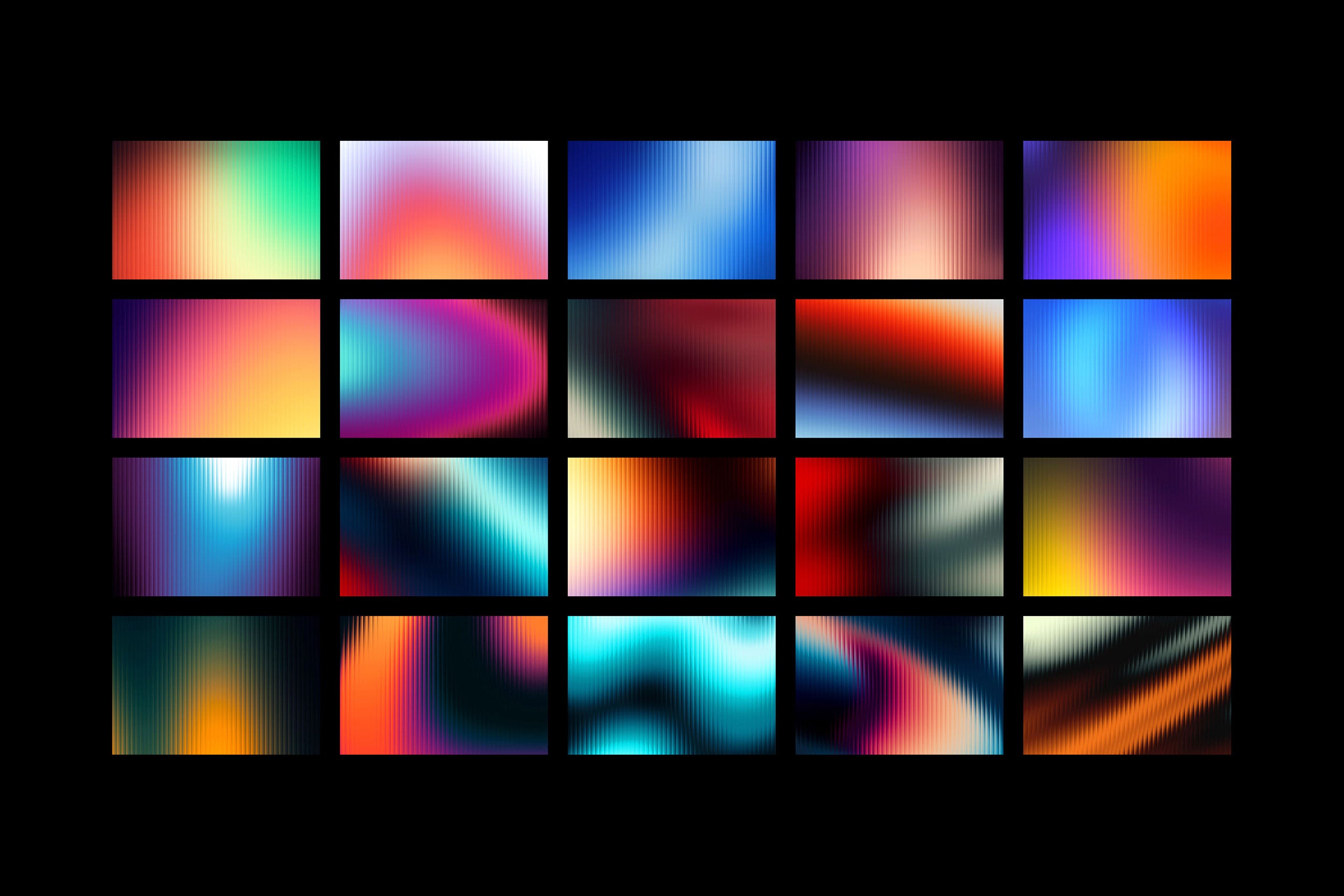 Fractal Glass Gradients