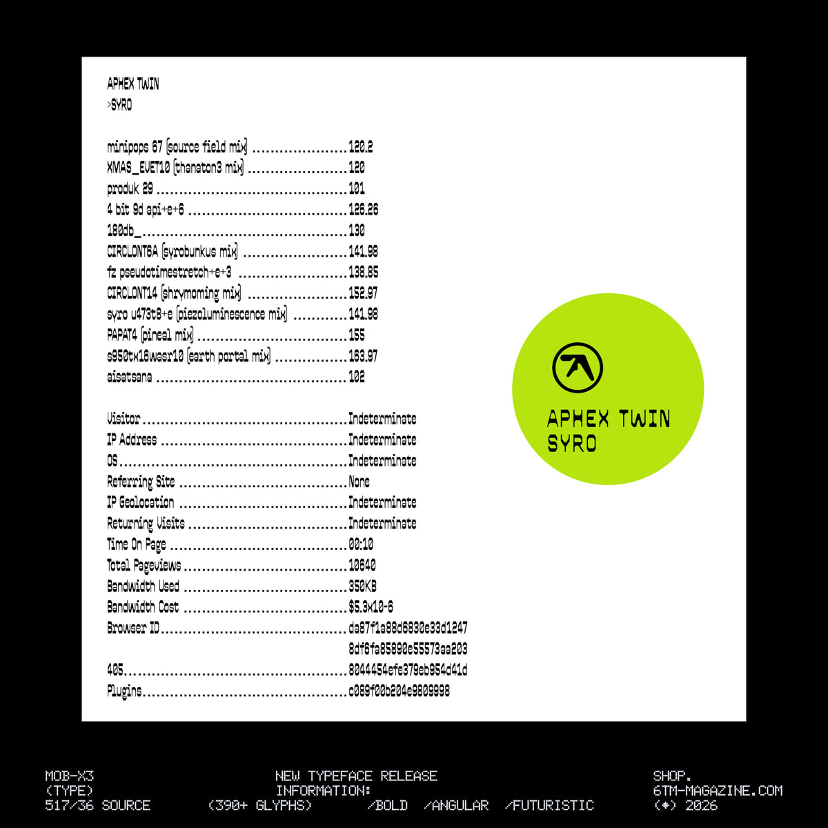 MOB-X3 Typeface Jules Bigot