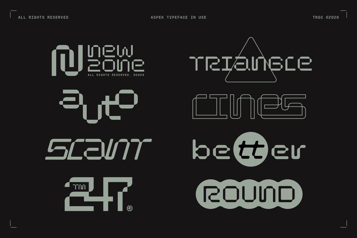 TNSC Aspek Typeface The Native Saint Club