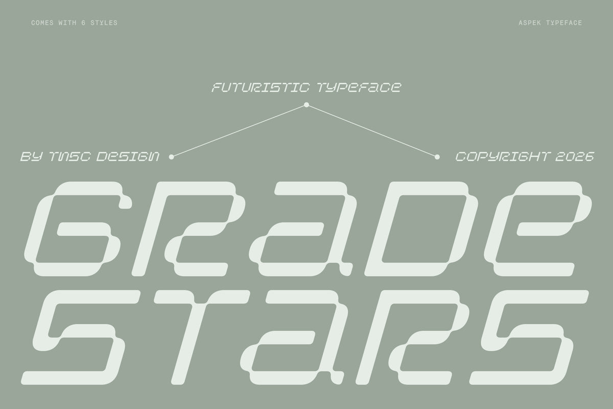 TNSC Aspek Typeface The Native Saint Club