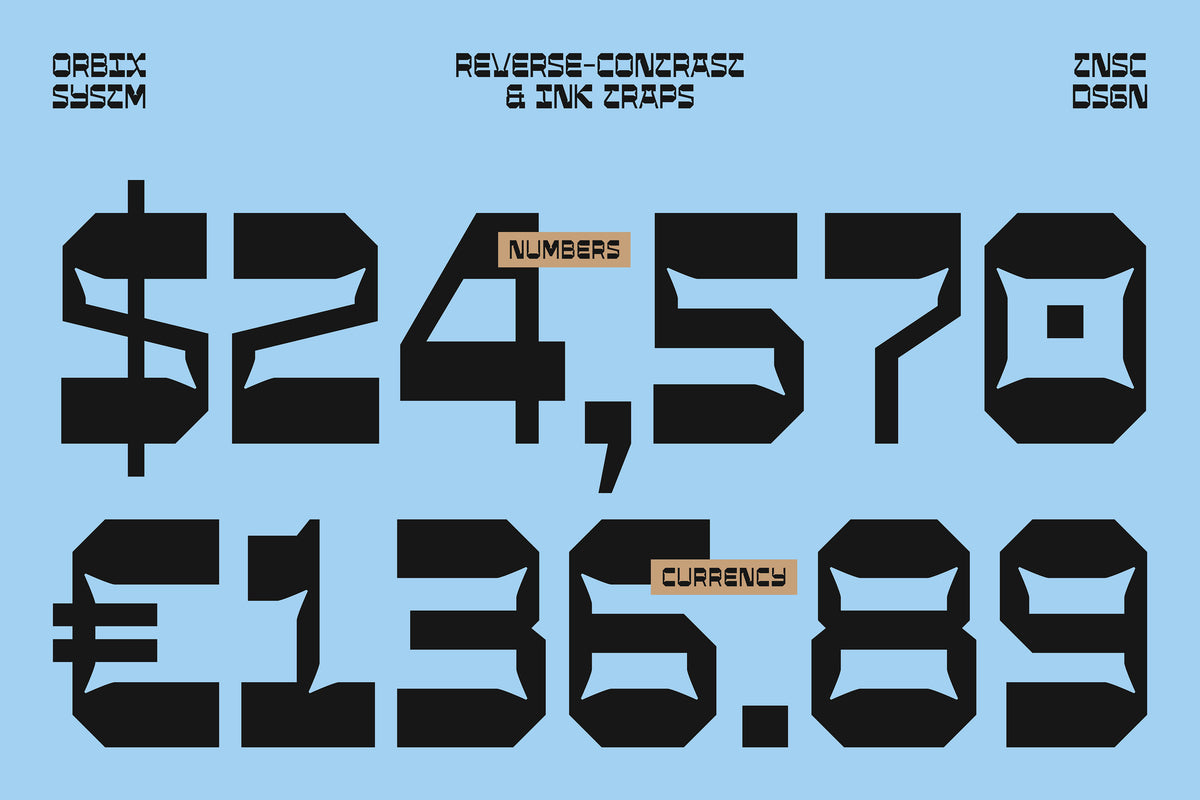 TNSC Orbyx Systm Typeface The Native Saint Club