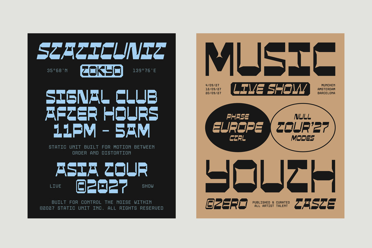 TNSC Orbyx Systm Typeface The Native Saint Club
