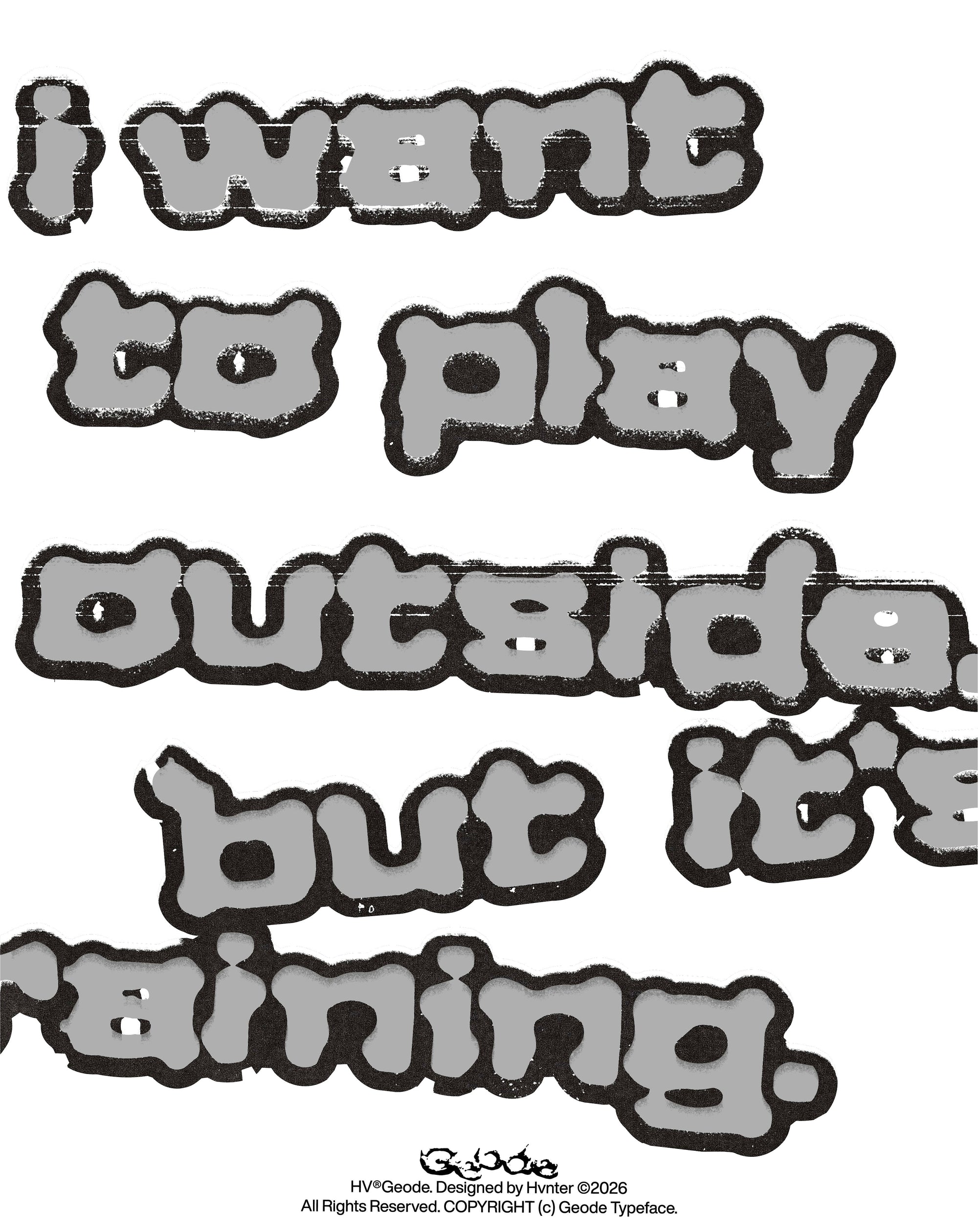 Geode Typeface hvnter