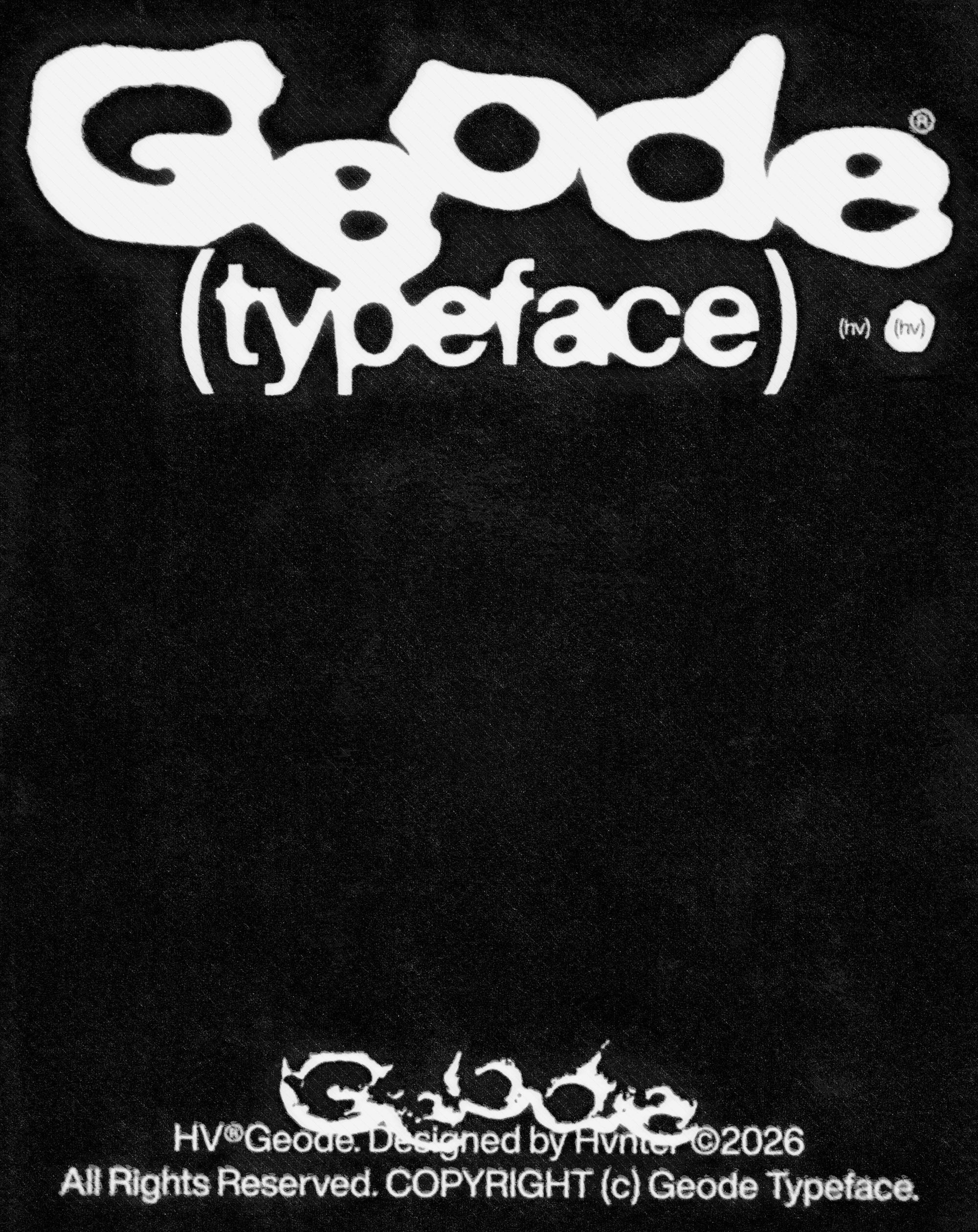 Geode Typeface hvnter