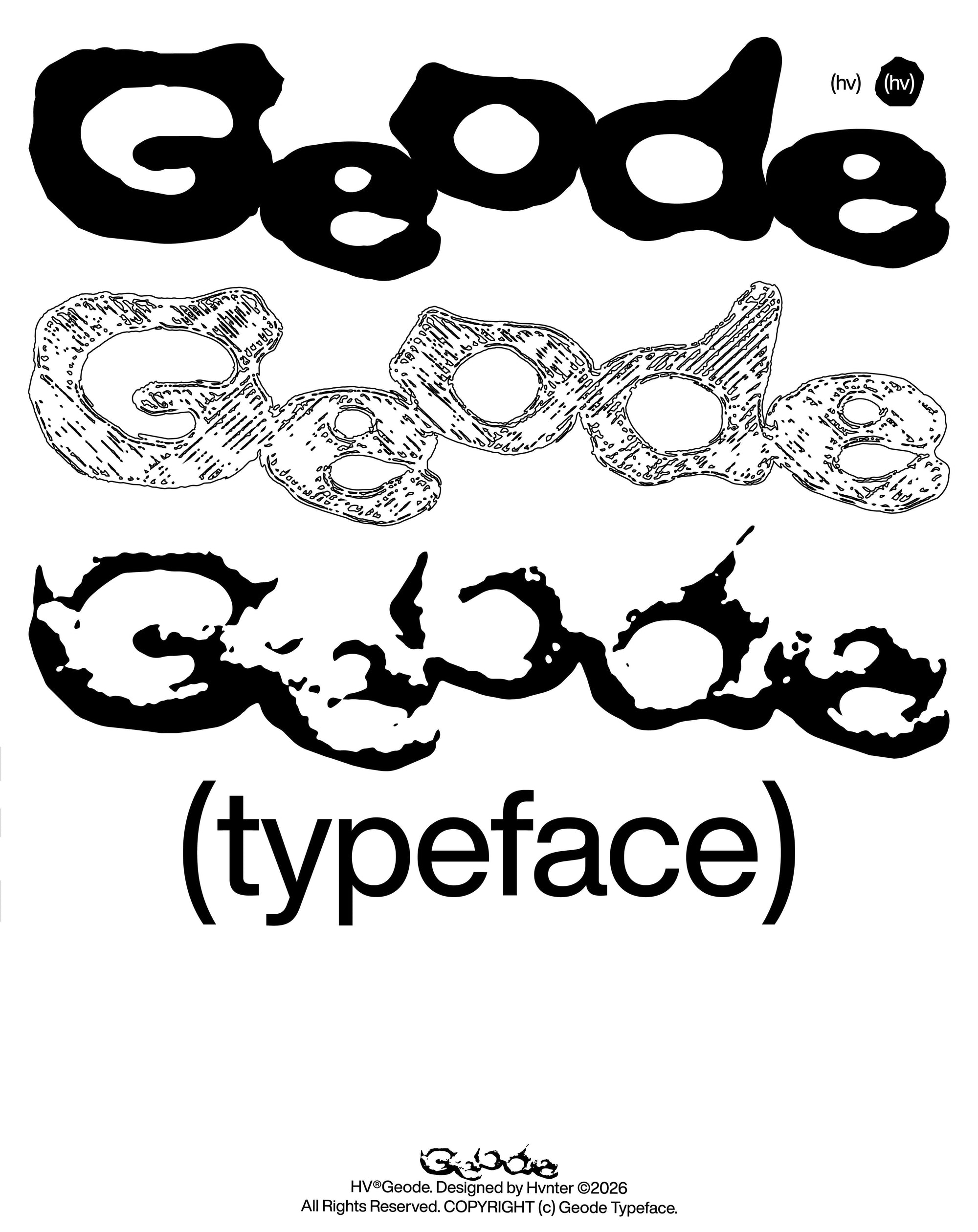 Geode Typeface hvnter
